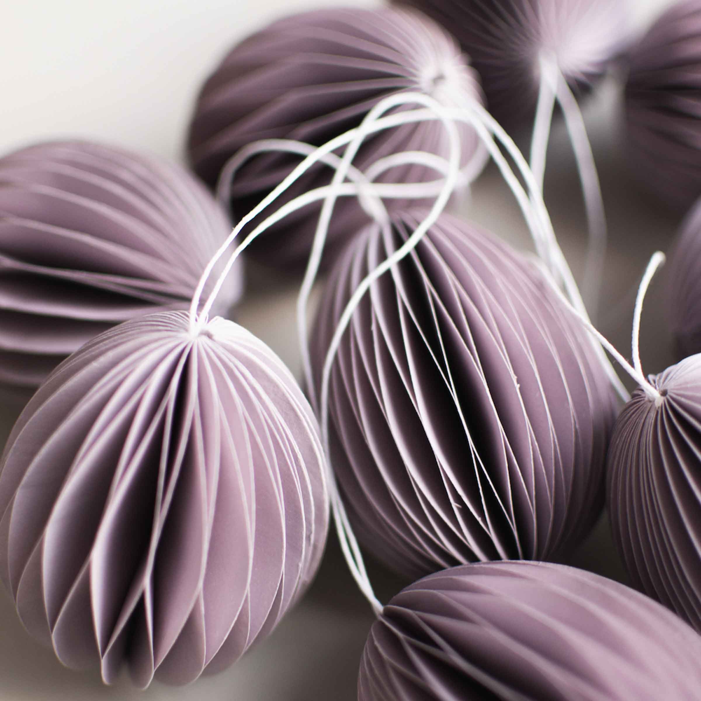 Paper Egg Decoration | Large | Purple