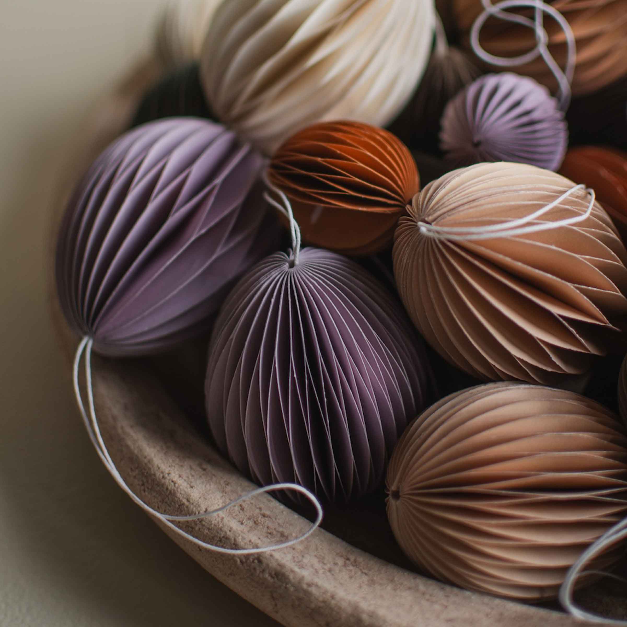 Paper Egg Decoration | Large | Purple