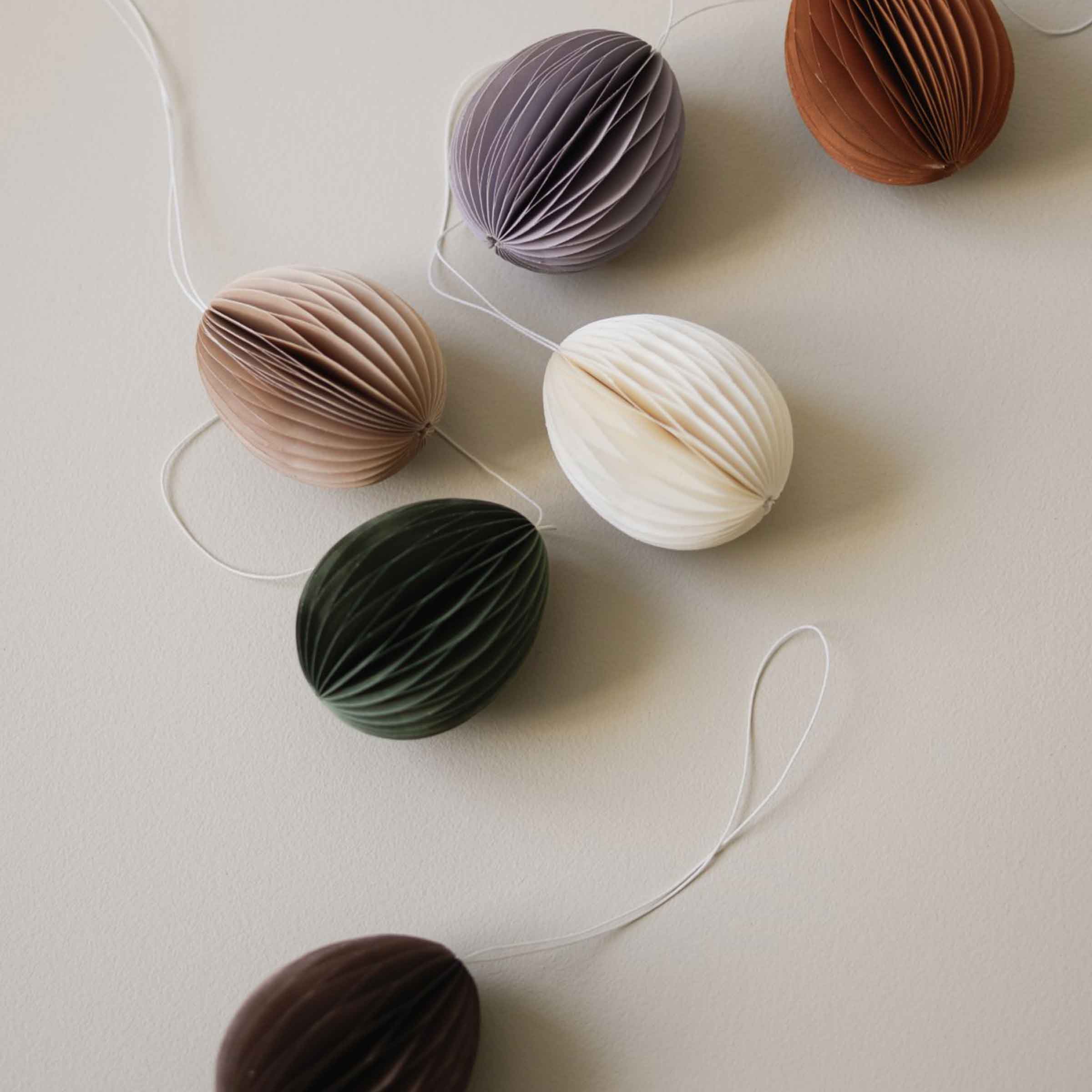 Paper Egg Decoration | Large | White