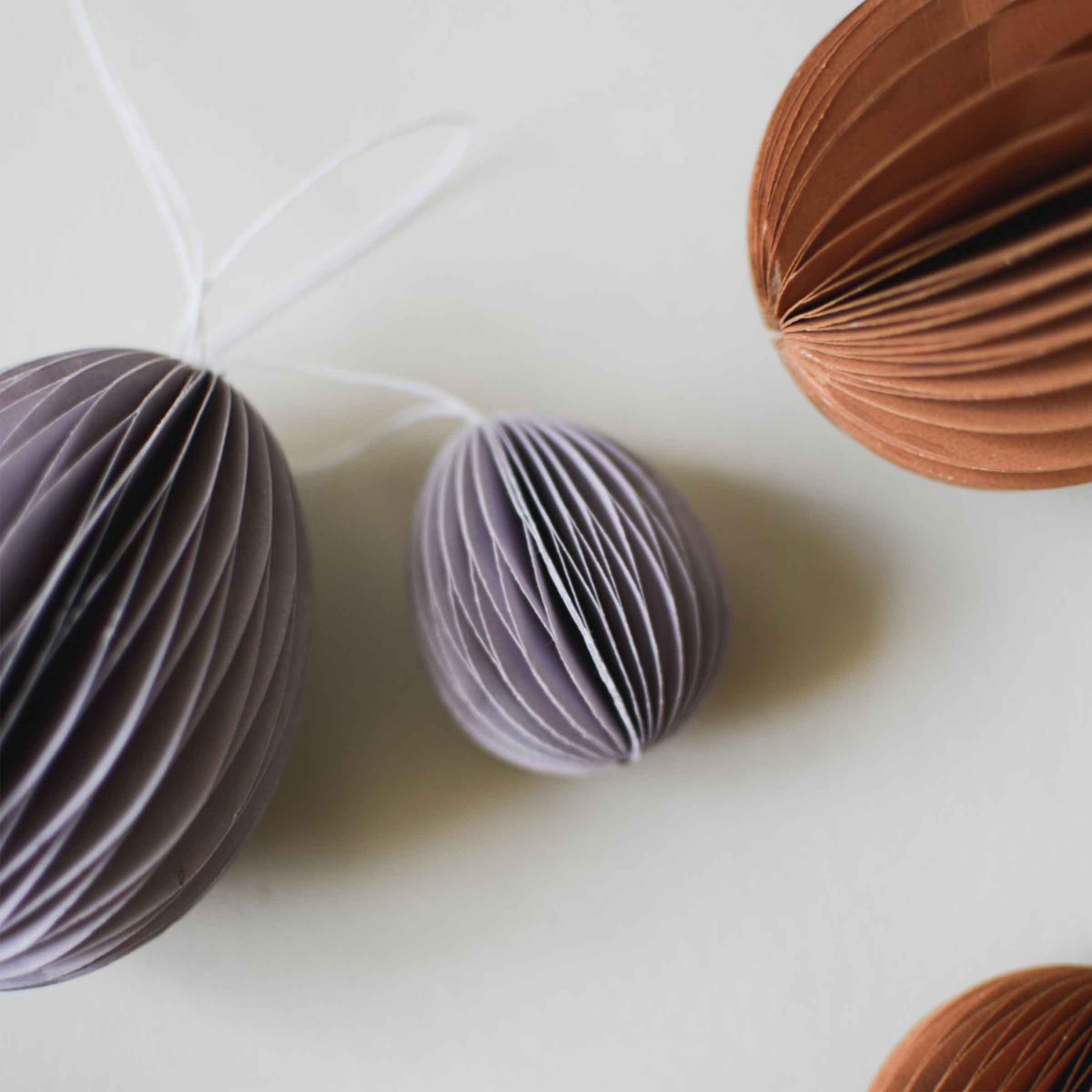 Paper Egg Decoration | Small | Purple