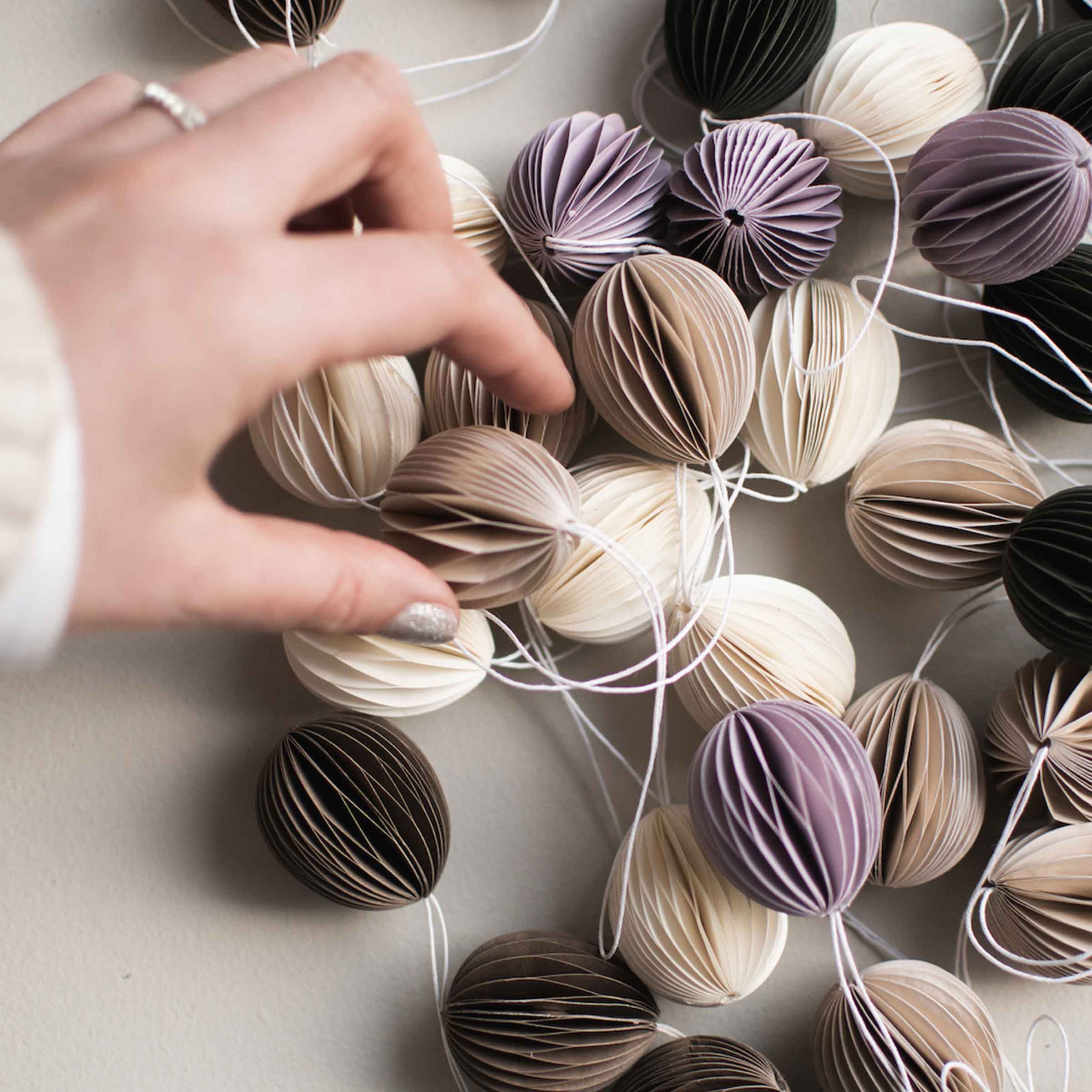 Paper Egg Decoration | Small | Sand