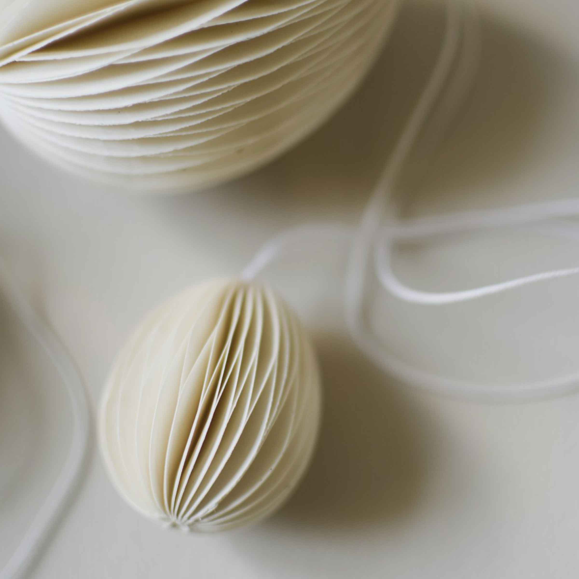 Paper Egg Decoration | Small | White