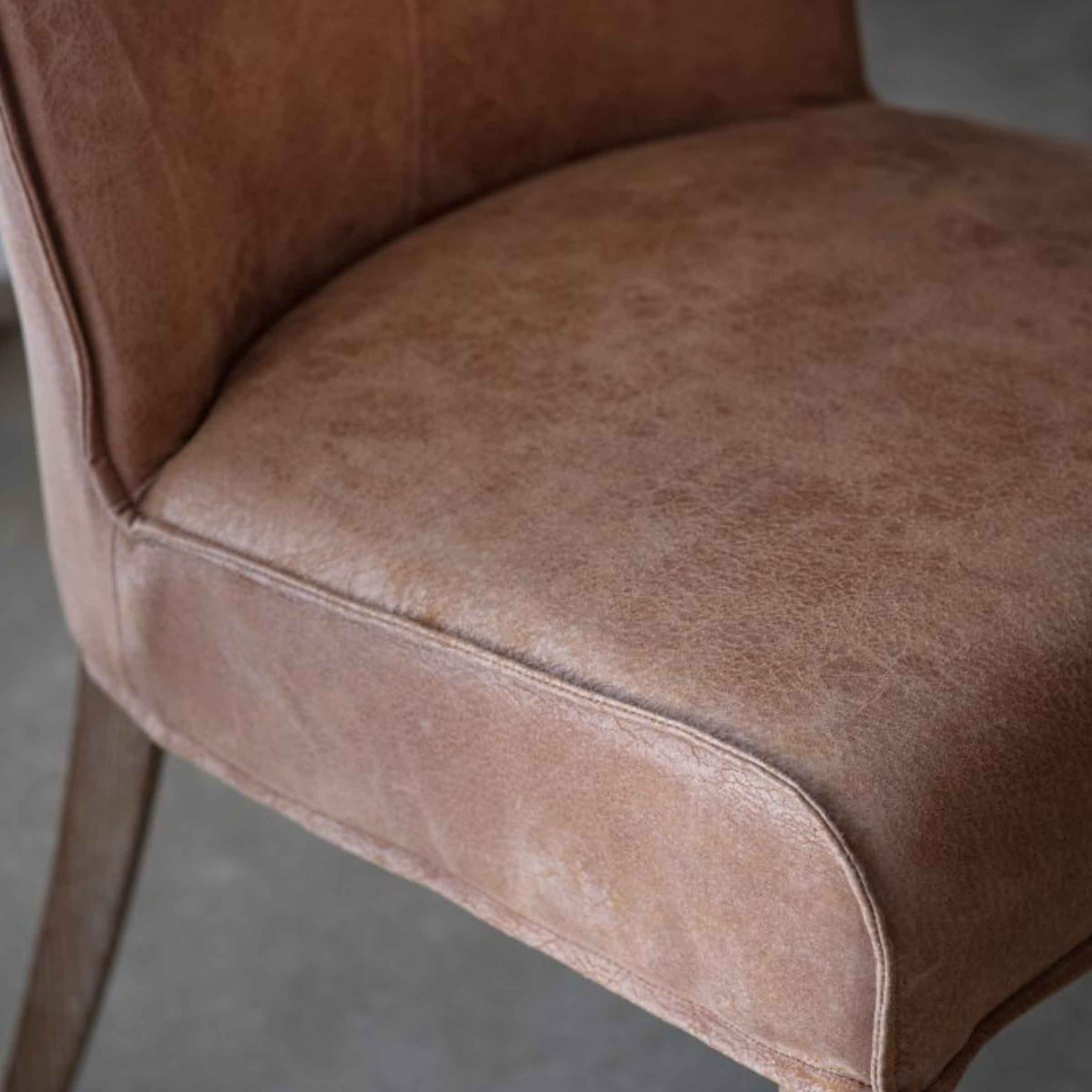 Pineda Dining Chairs | Pair | Tan Leather