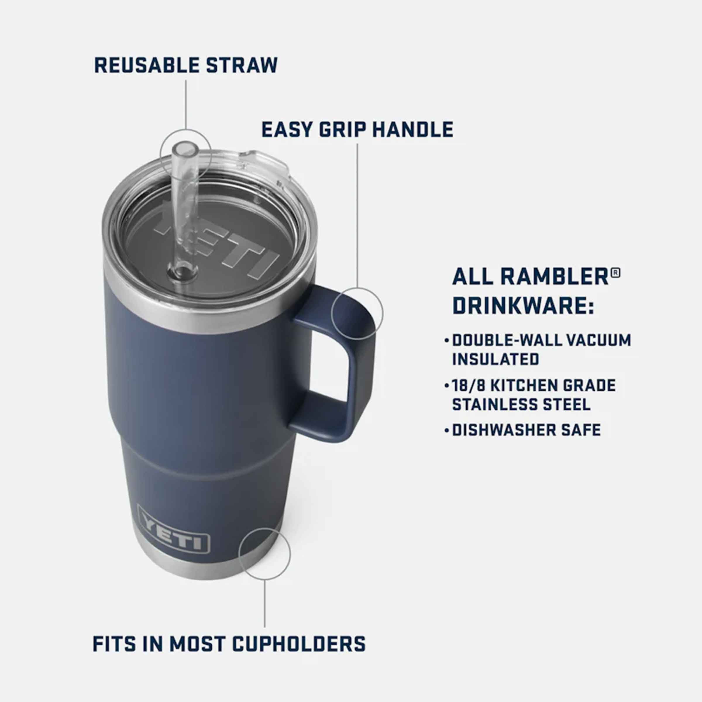 Rambler® 25 oz (739 ml) Straw Mug