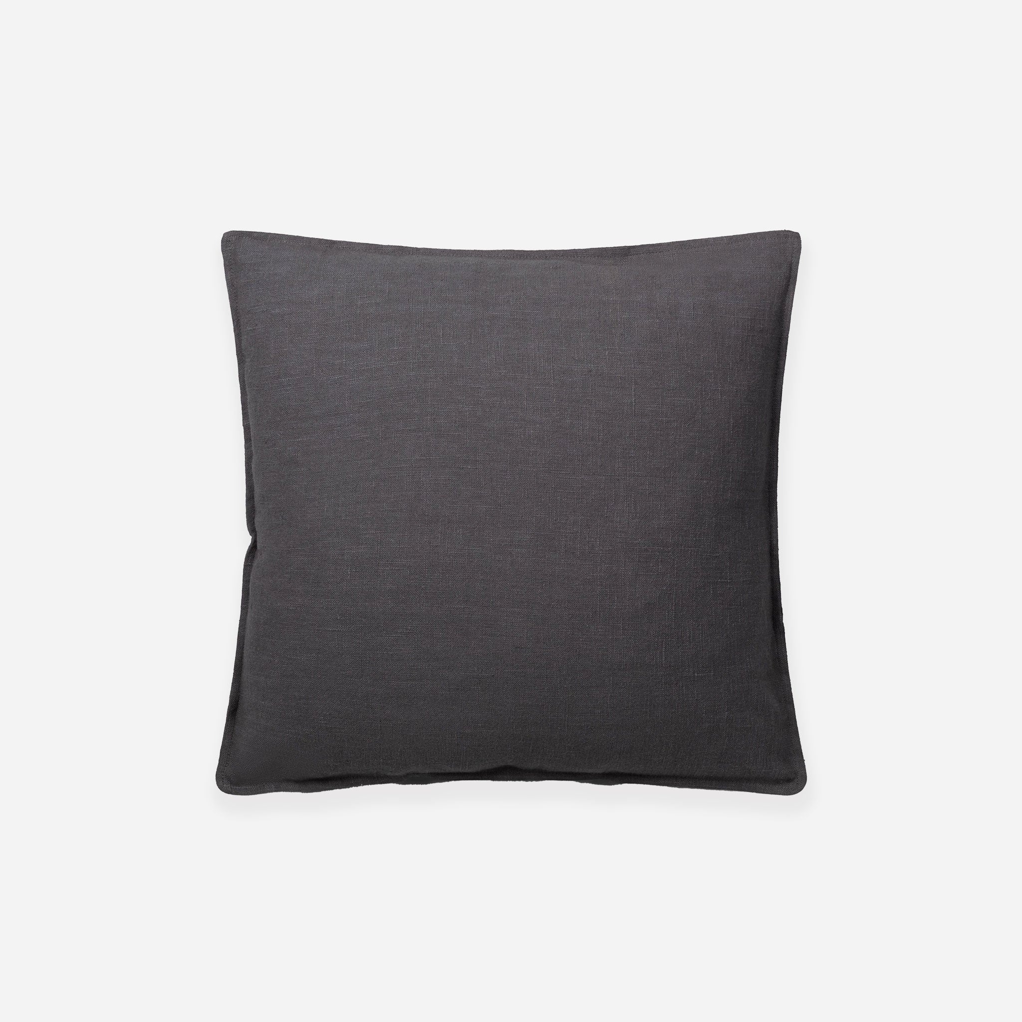 Square Ramie Cotton Cushion | Charcoal