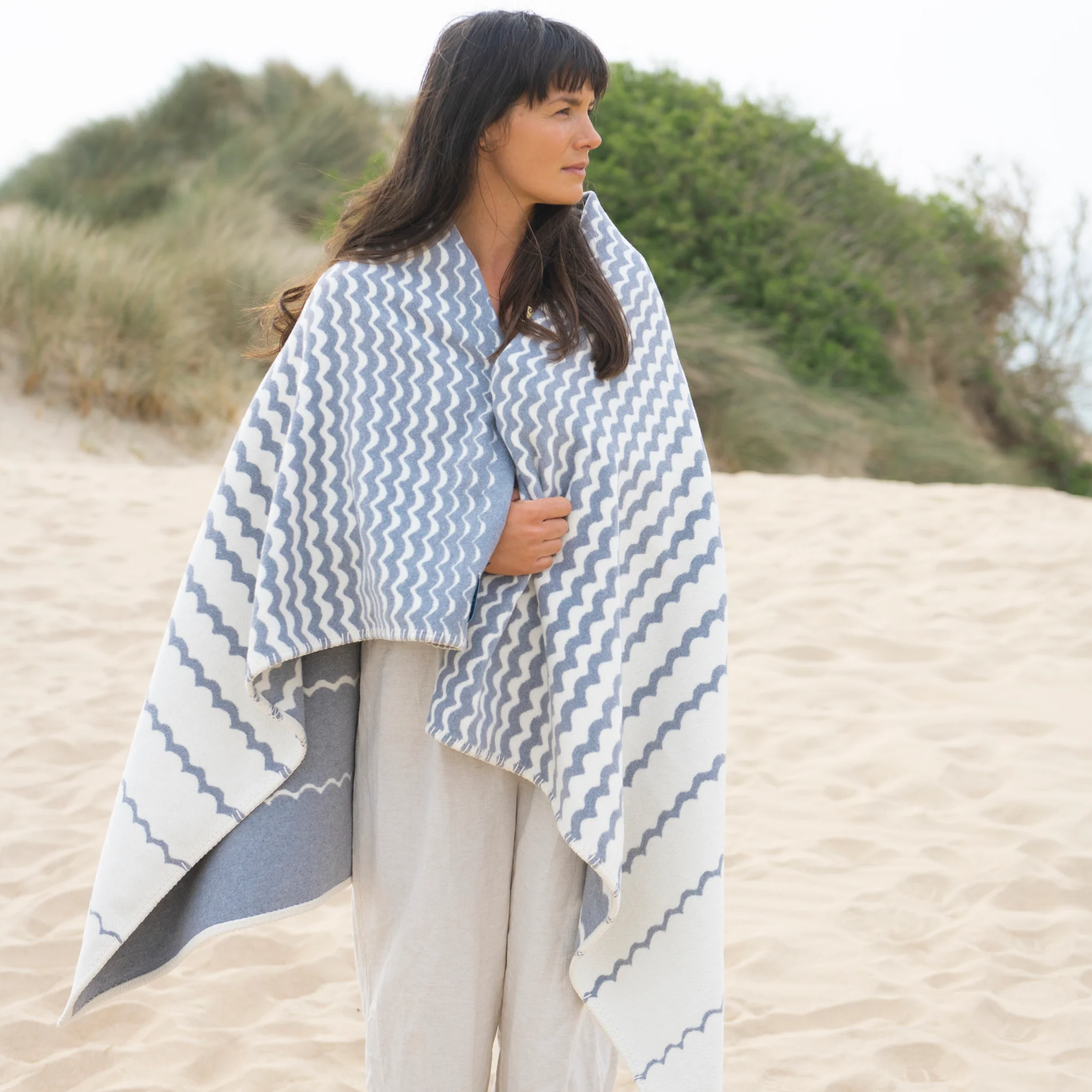Recycled Cotton Blanket | Grey Swell