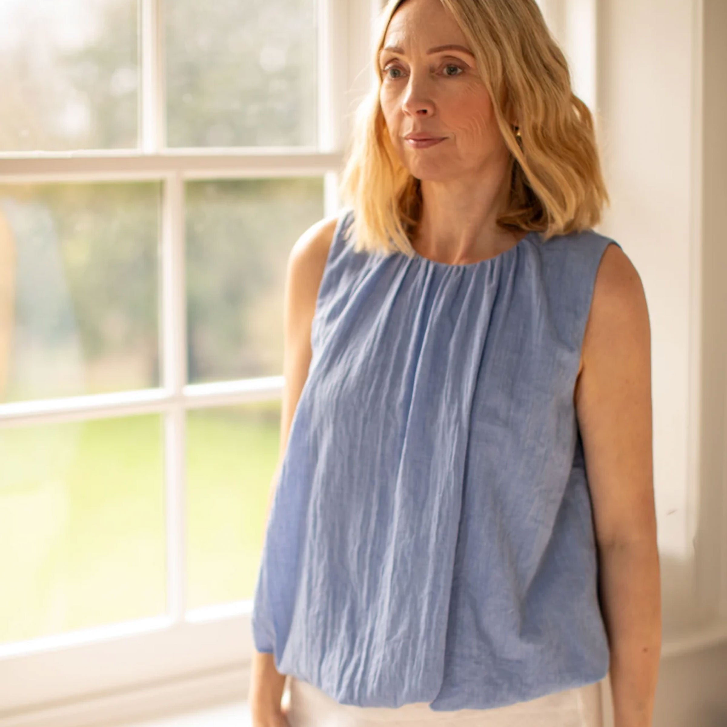Ruth Top | Sky Blue