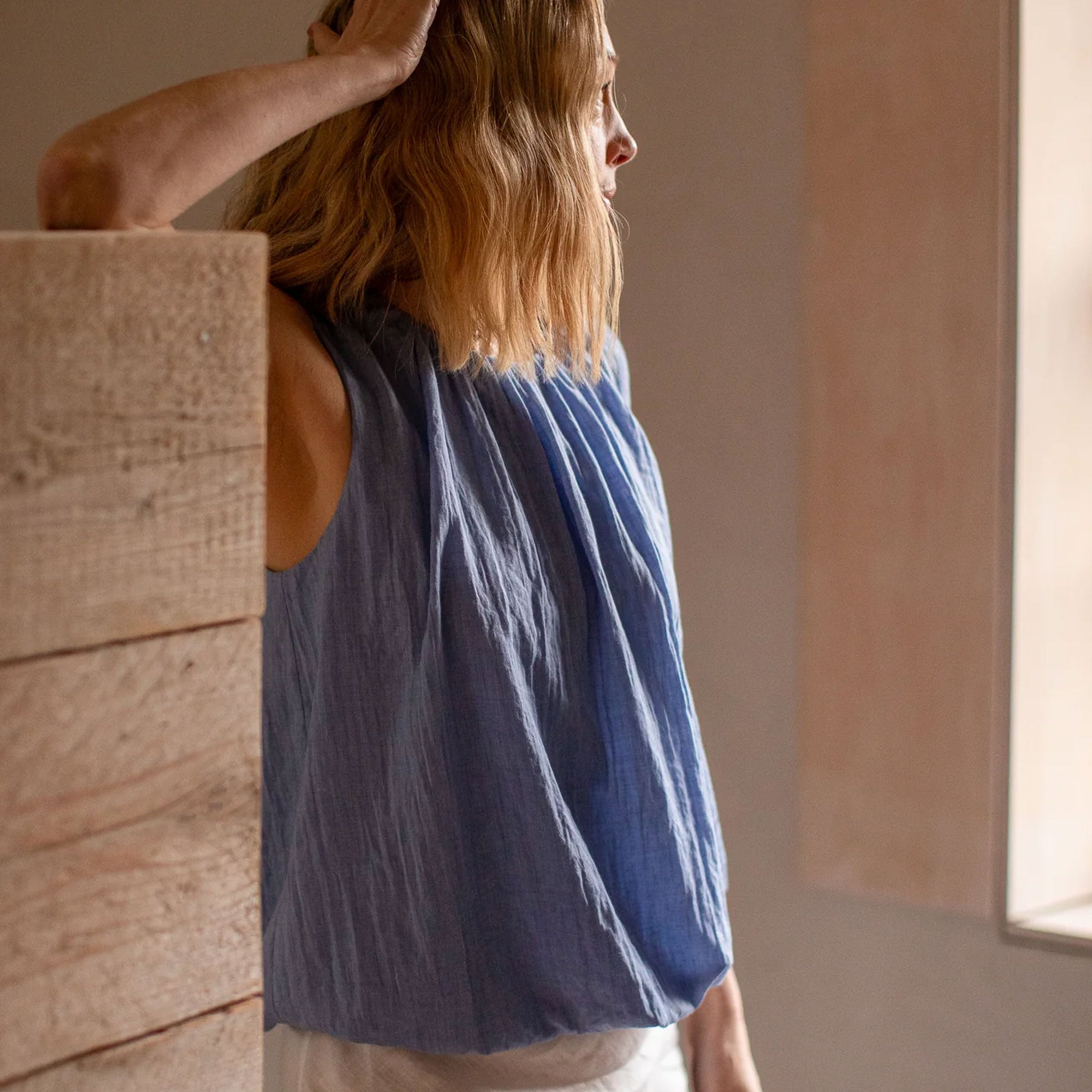 Ruth Top | Sky Blue
