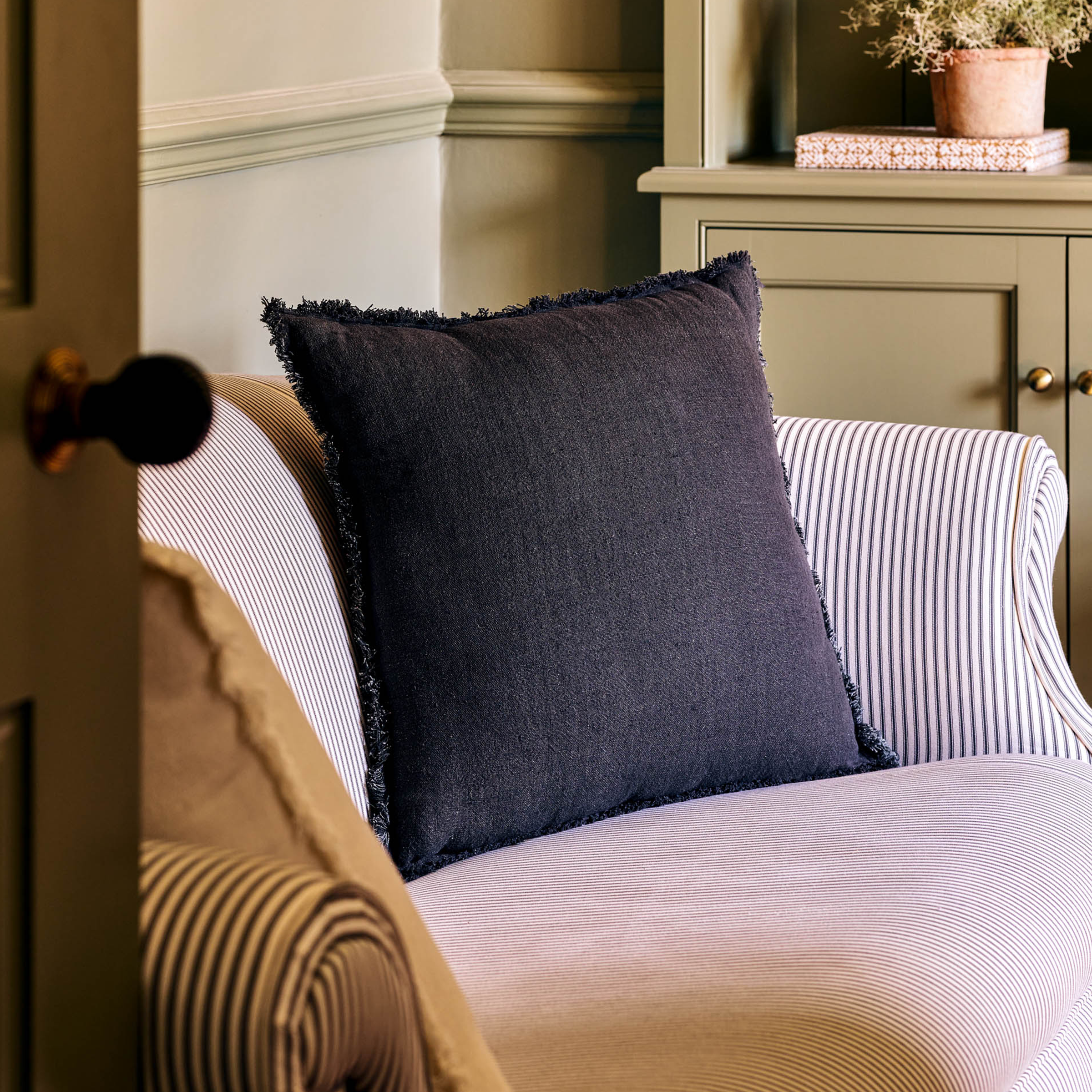 Saddlewood Cushion | 50 x 50cm | Carbon