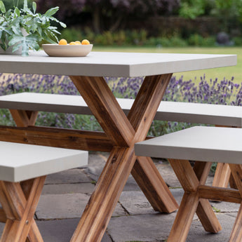 Sita Table and Bench Set - Small