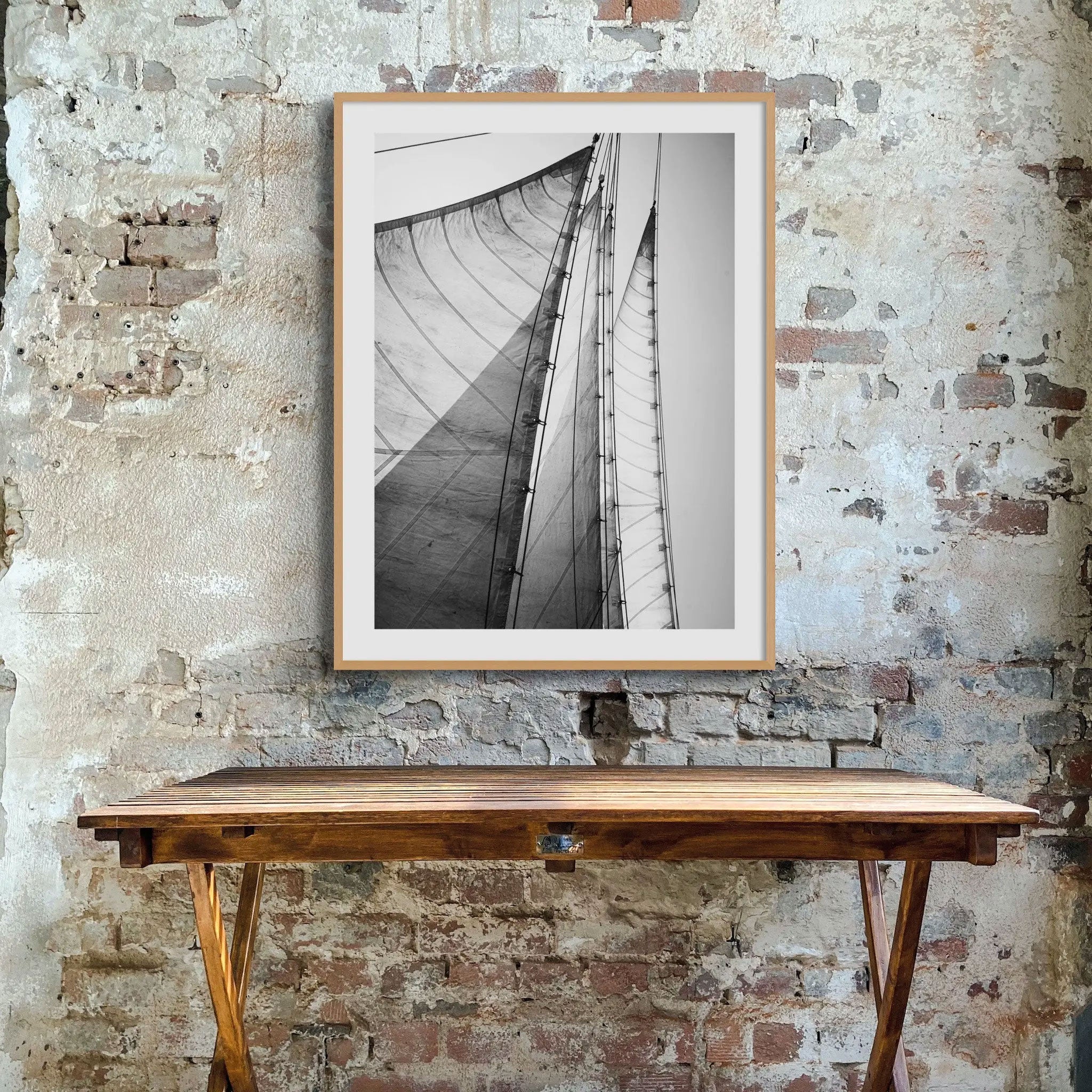 Skyward Sails (Black + White Photography) - Framed