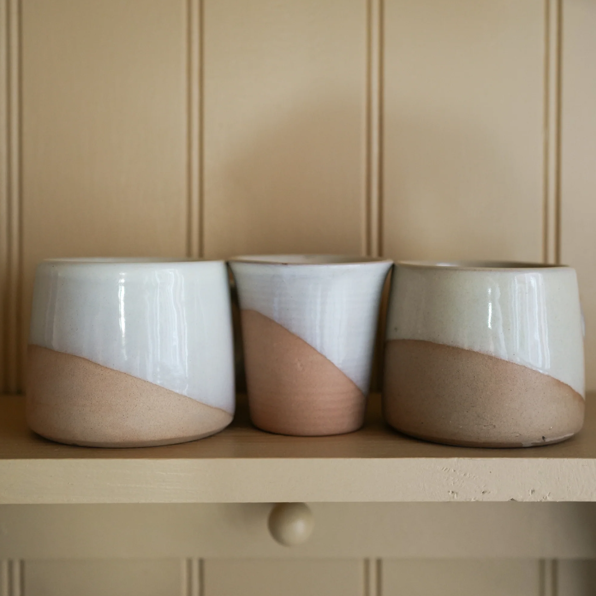Slanted Glaze Koko Mug | Milk White