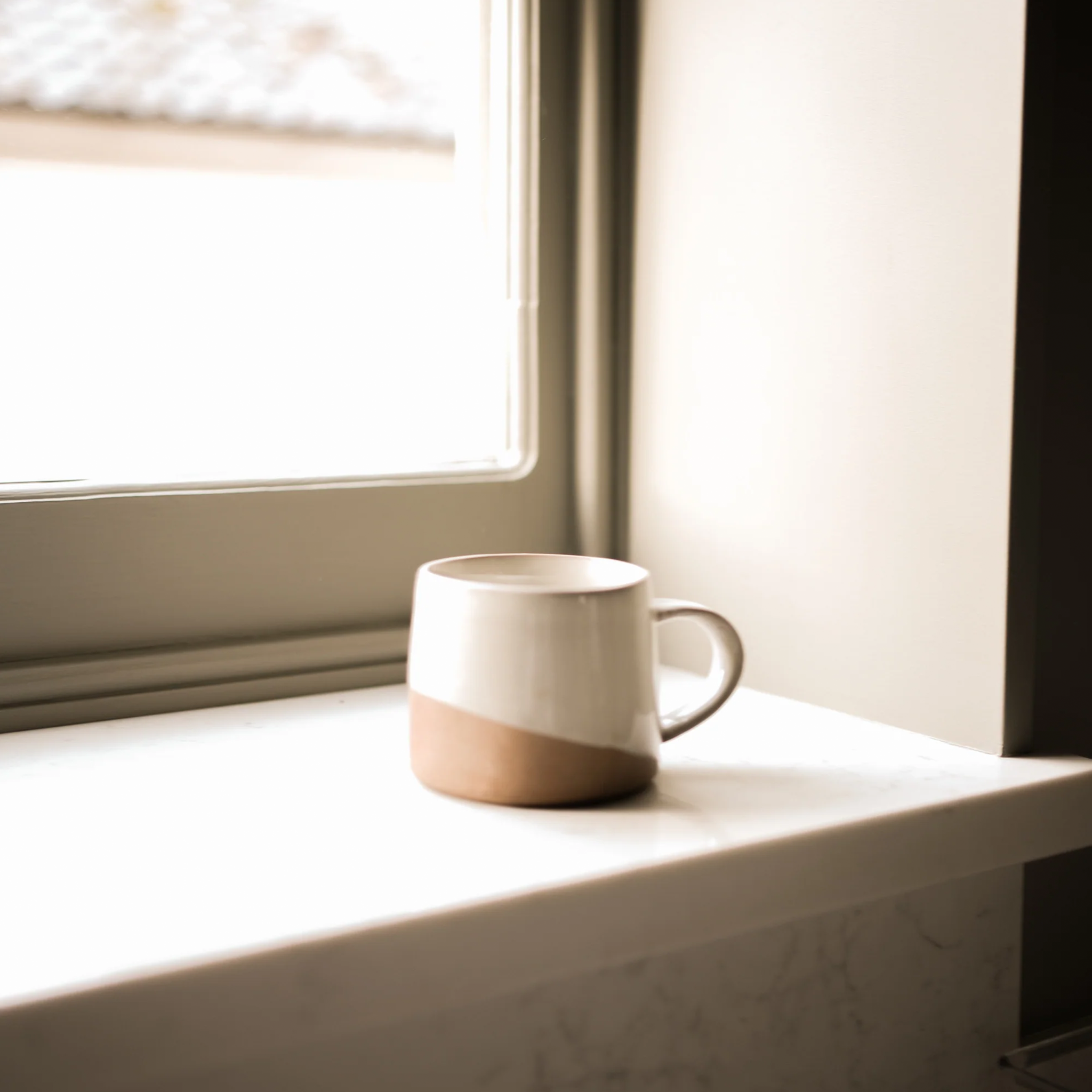 Slanted Glaze Koko Mug | Milk White