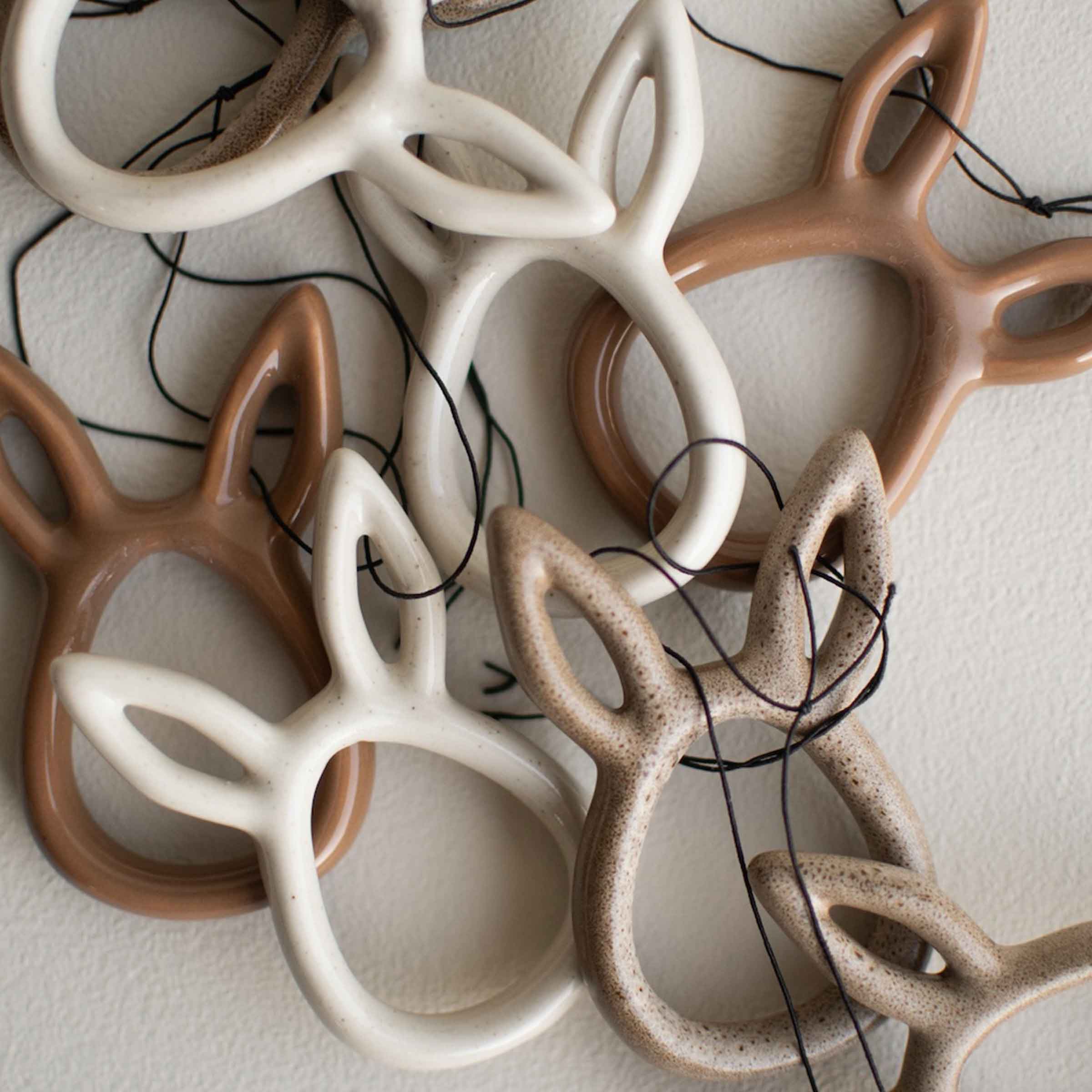 Sprinkle Rabbit Hanging Decoration | Vanilla