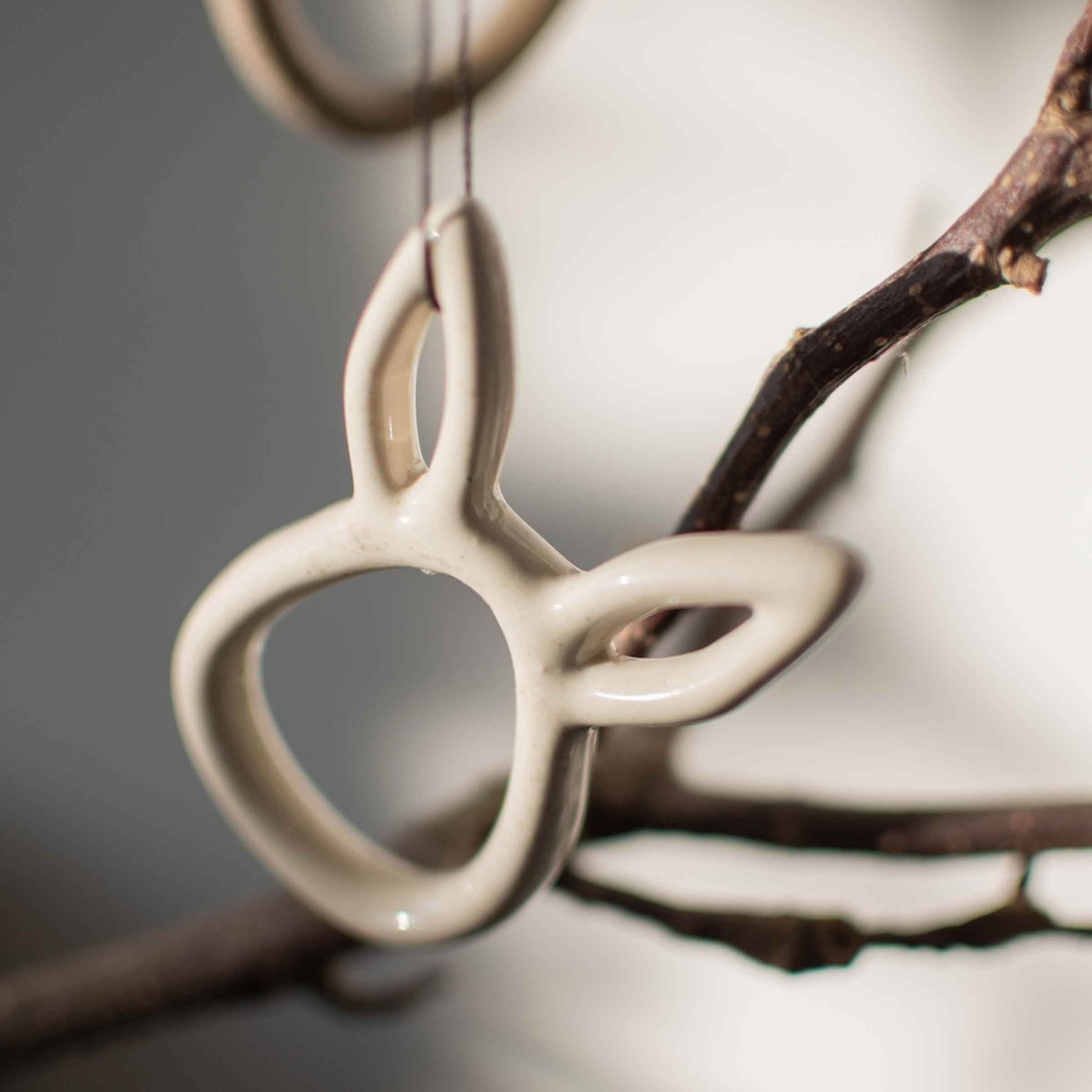 Sprinkle Rabbit Hanging Decoration | Vanilla