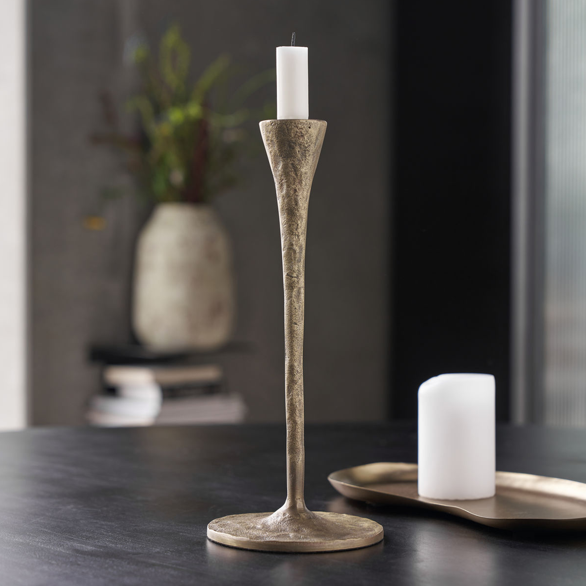 Stada Antique Brass Candle Holder | Small