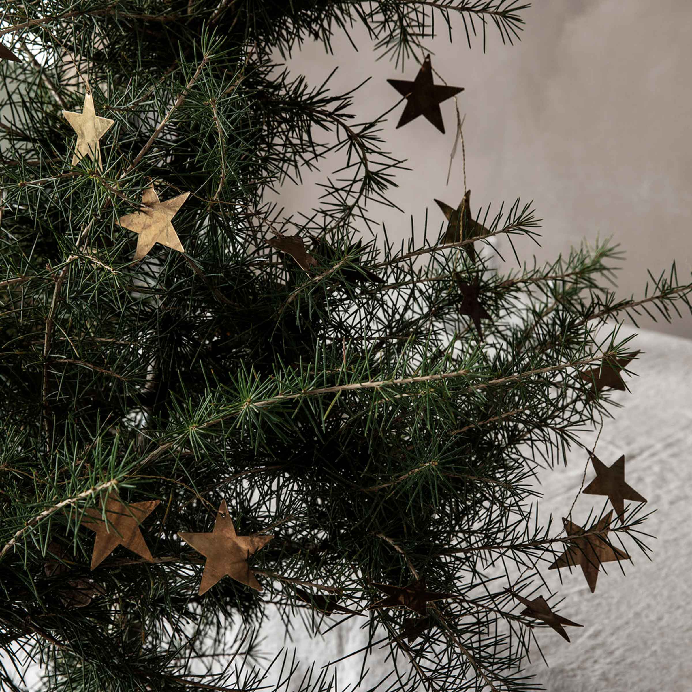 Stars Antique Brass Garland
