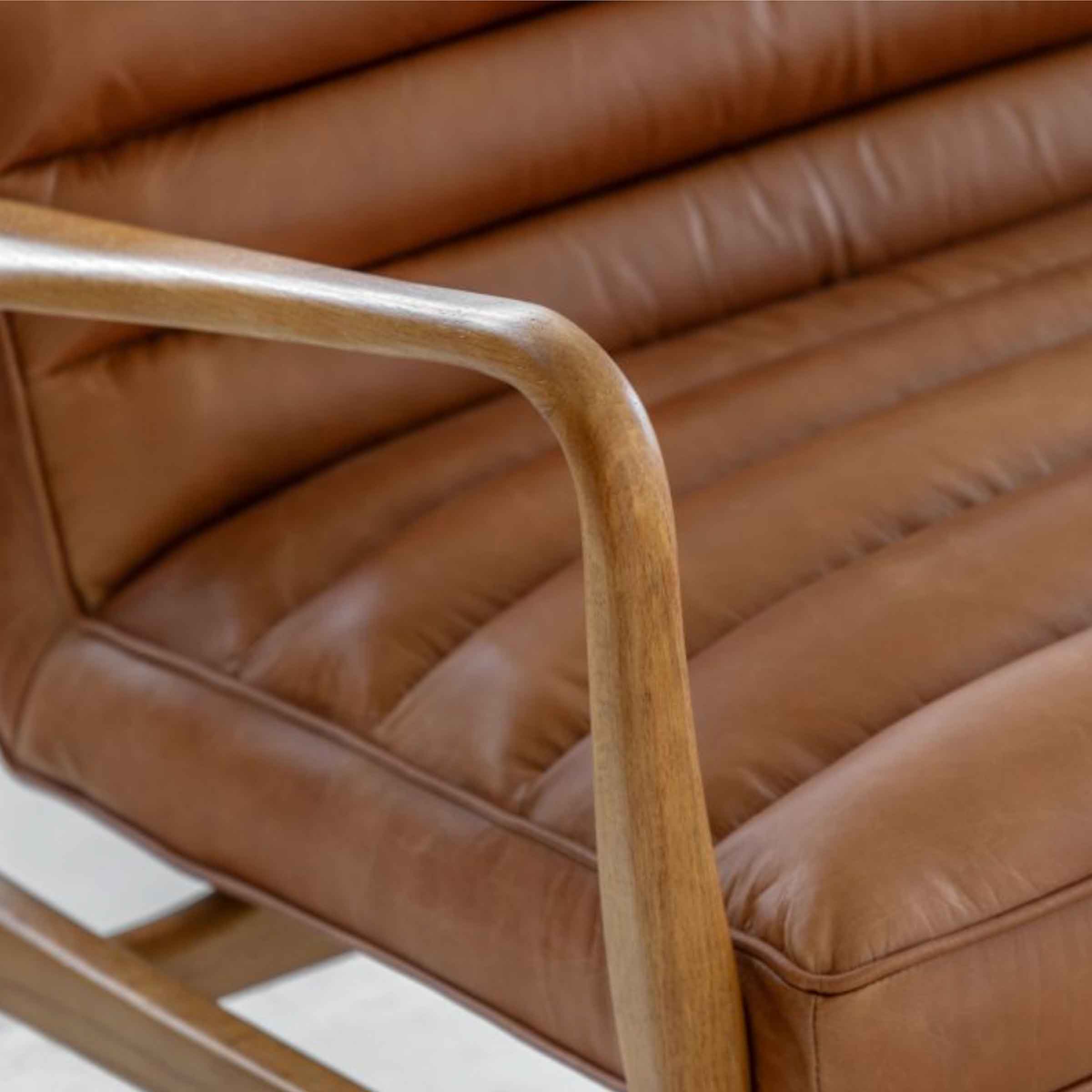 Sunut 2 Seater Sofa | Leather | Vintage Brown