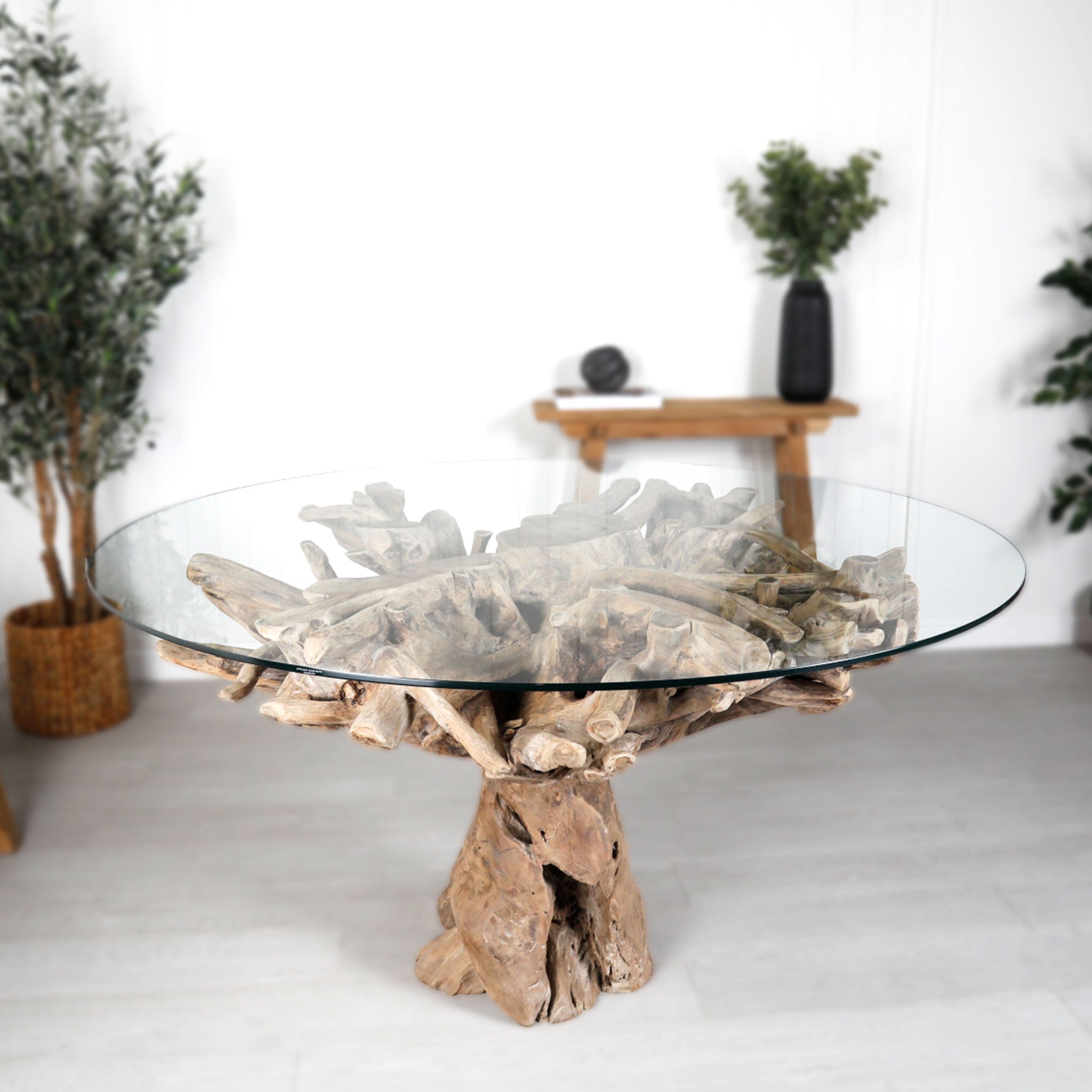 Teak Root Dining Table 140cm #3