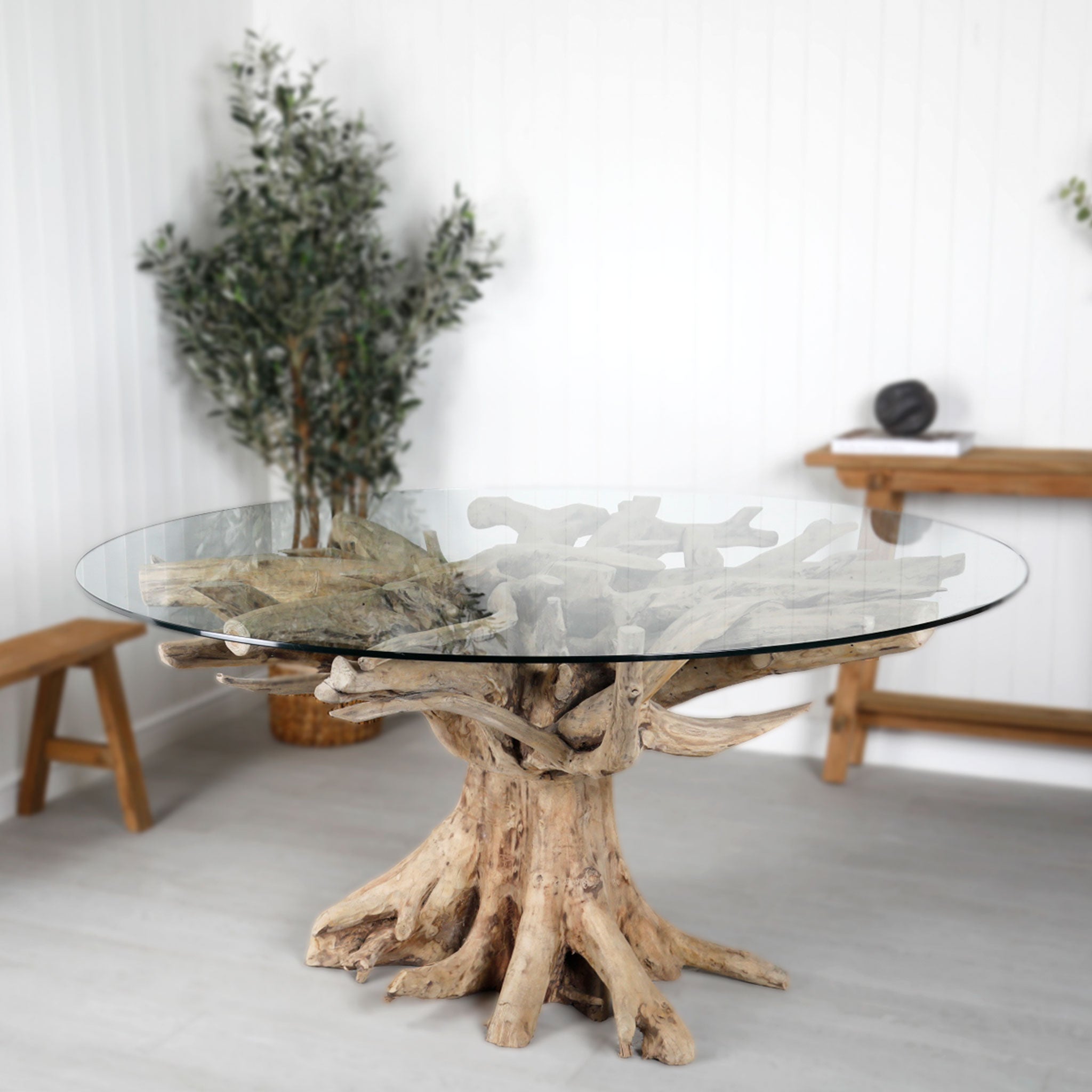 Teak Root Dining Table 160cm #2