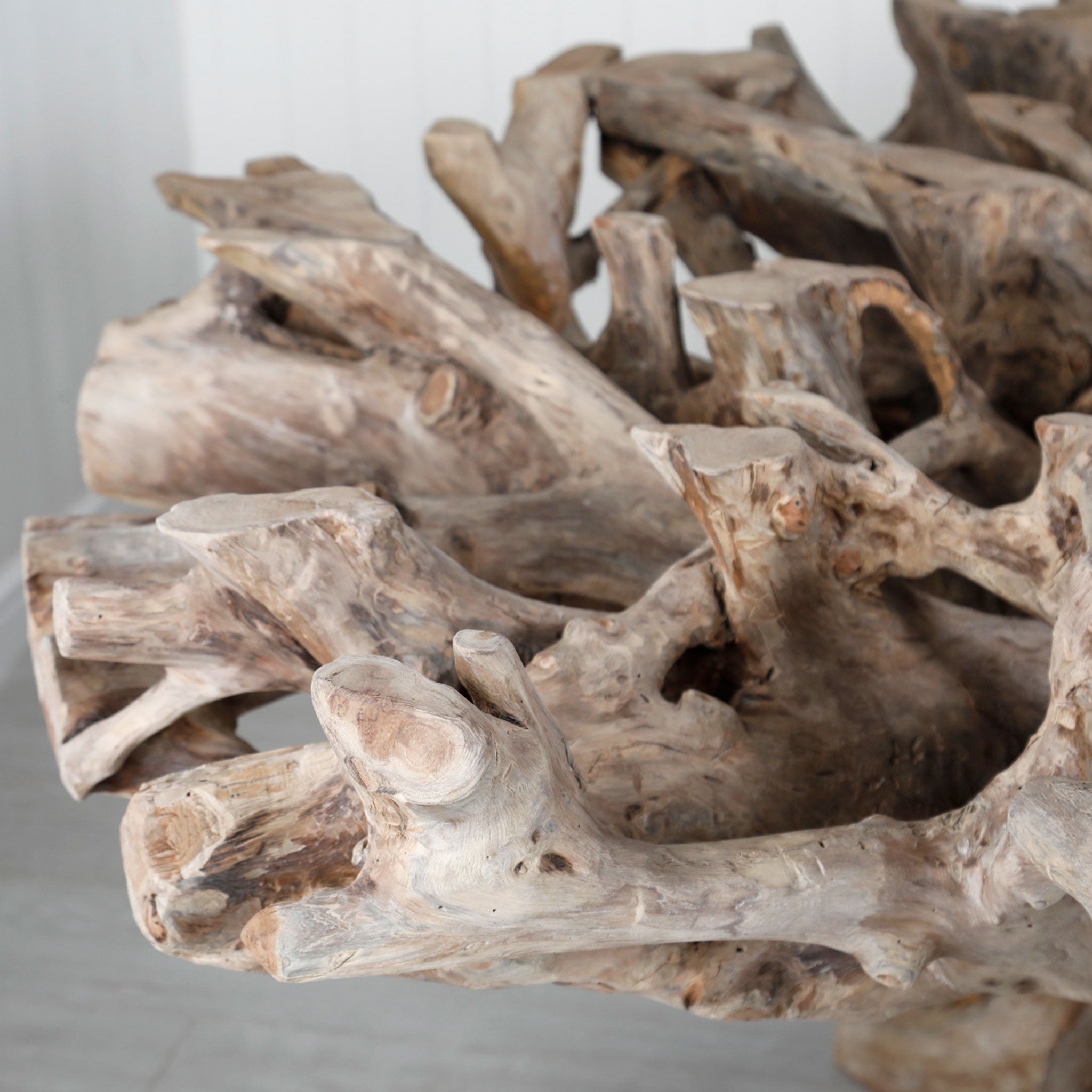 Teak Root Dining Table with Glass Top | 200cm #2