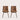 Ubud Dining Chairs (Pair) - Brown