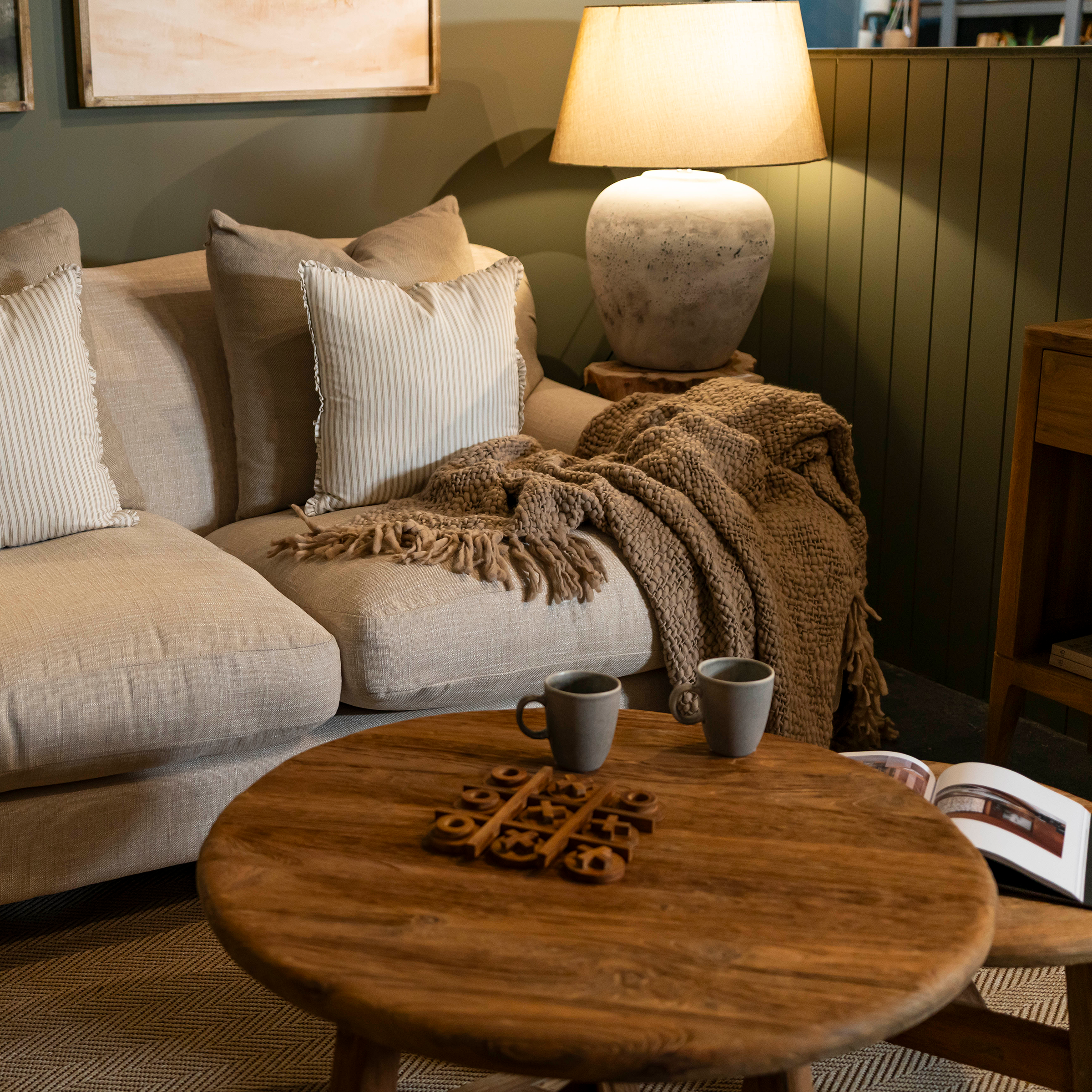 Wayan Reclaimed Teak Round Coffee Table | Small
