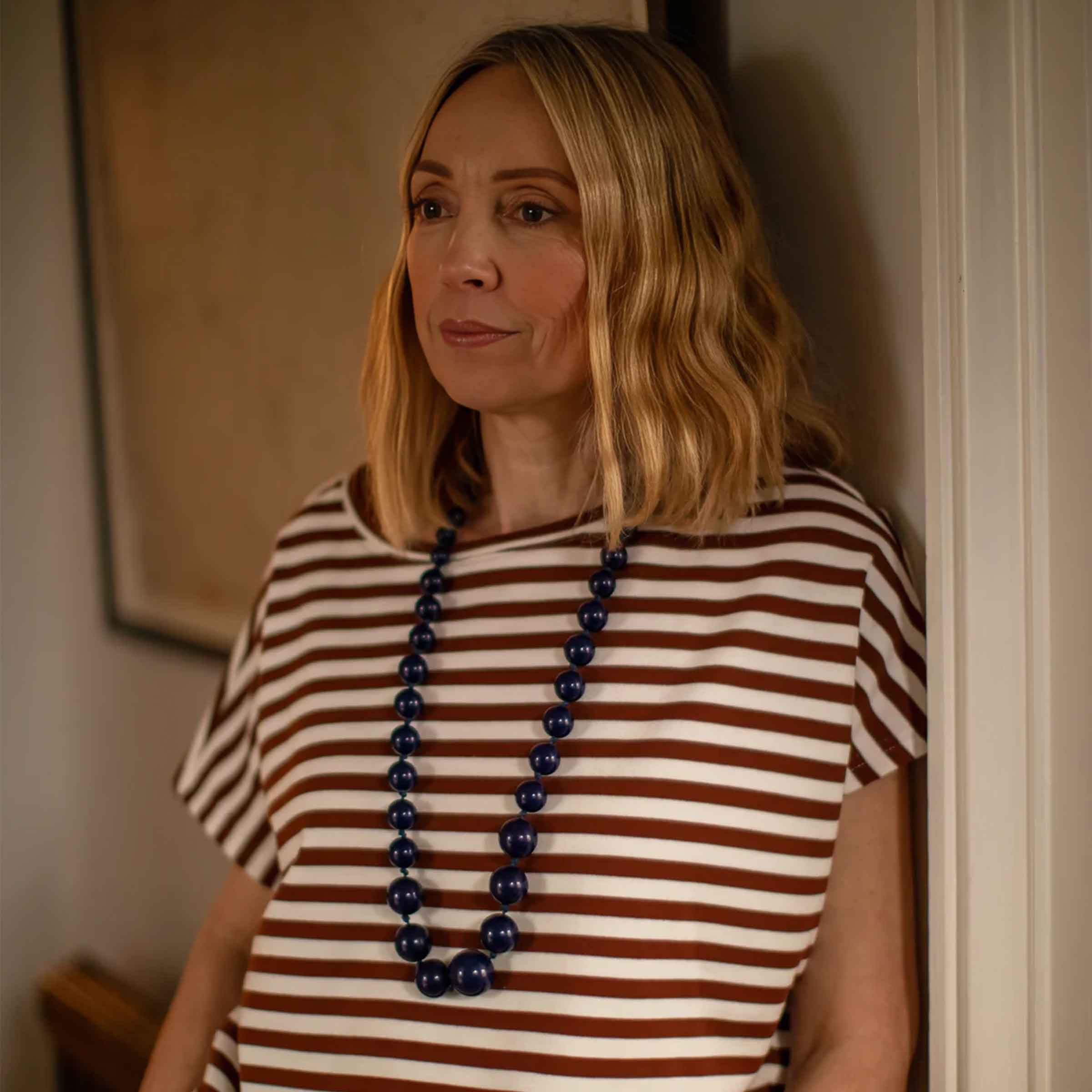 Wei Stripe Top | Tobacco/Ecru