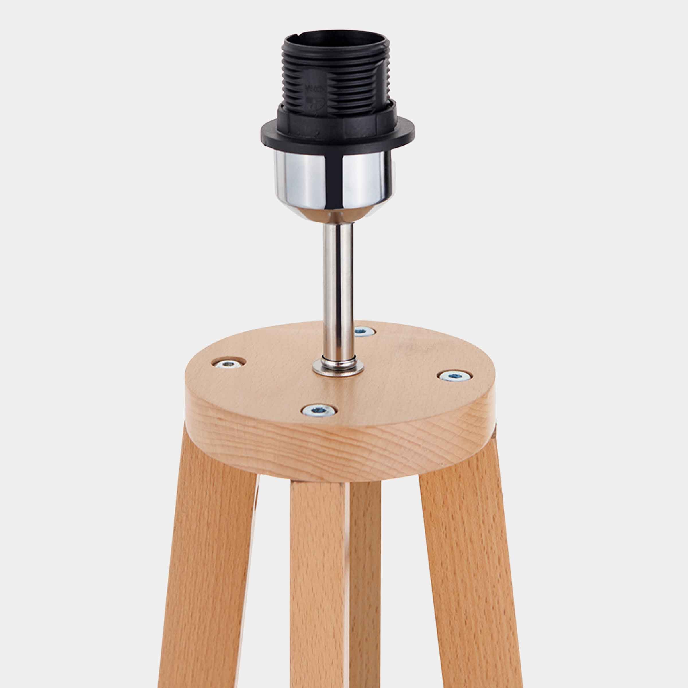 Whitby Wooden Tripod Floor Lamp