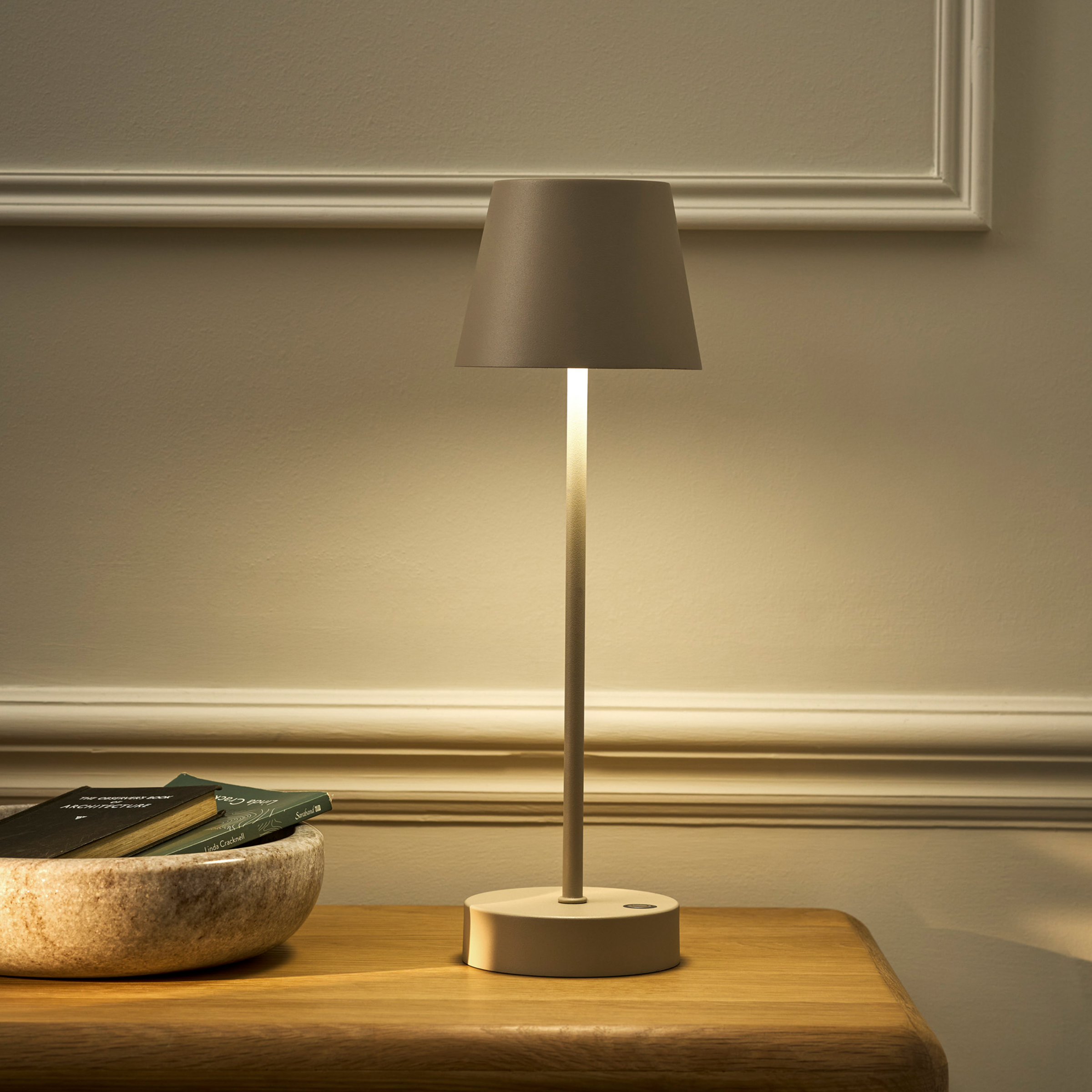 Winstone Rechargeable Table Lamp | Clay