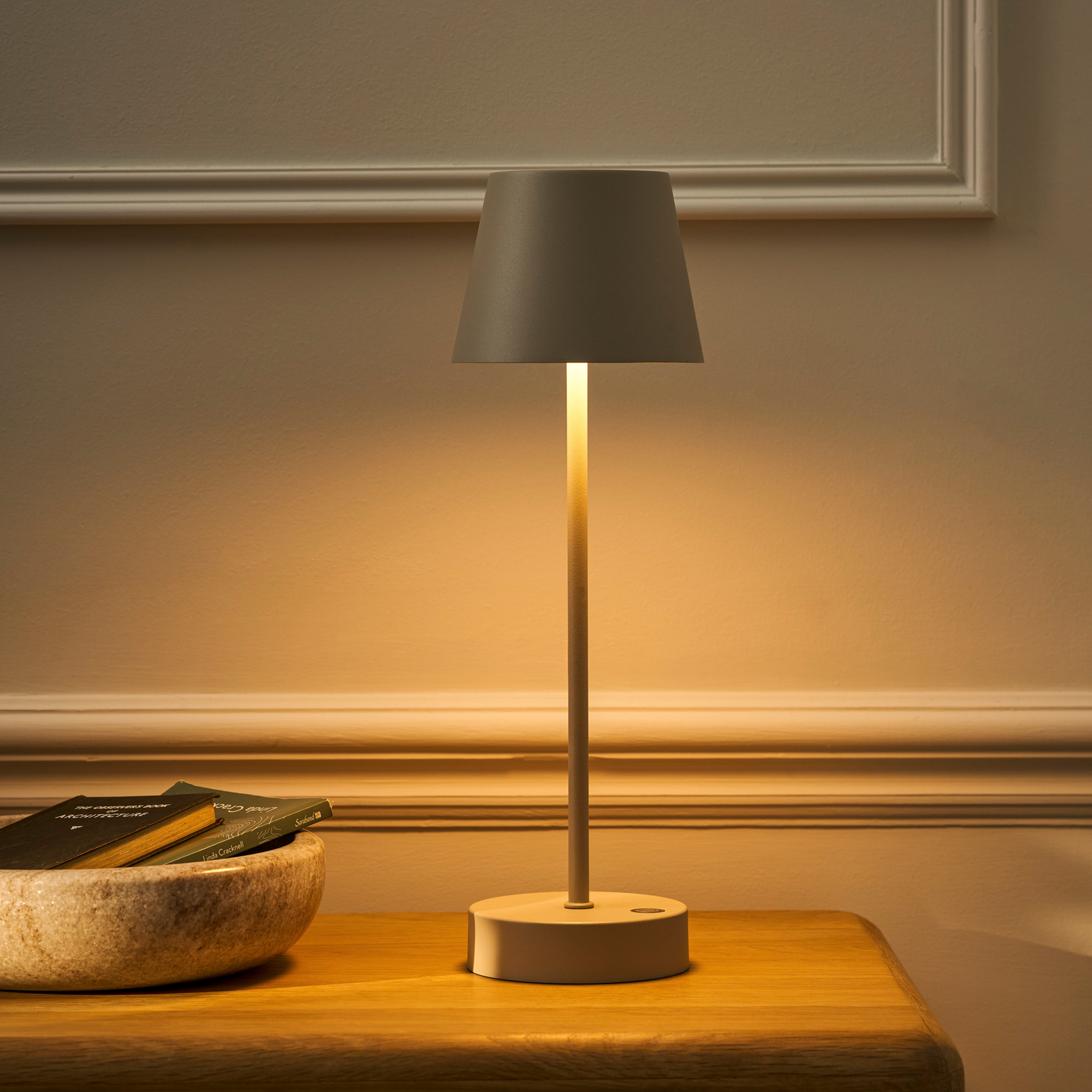 Winstone Rechargeable Table Lamp | Clay