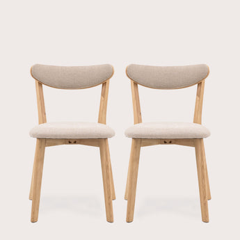 Kota Dining Chairs (Pair) - Natural