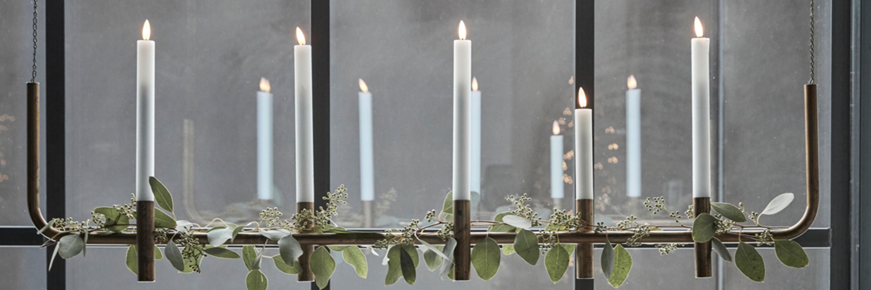 Christmas Candles + Candle Holders