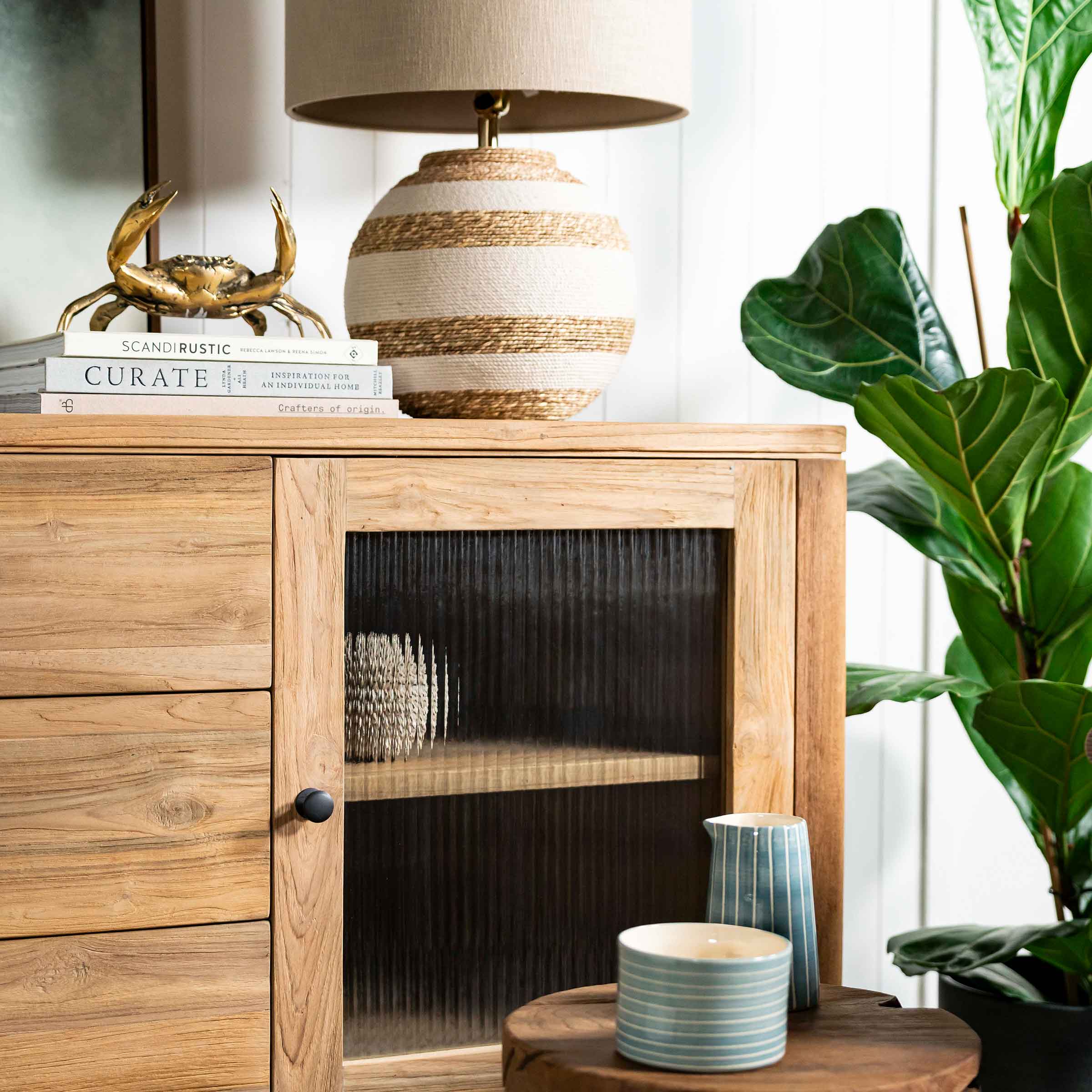 Arch Glass Sideboard | 2 Doors with 3 Drawers