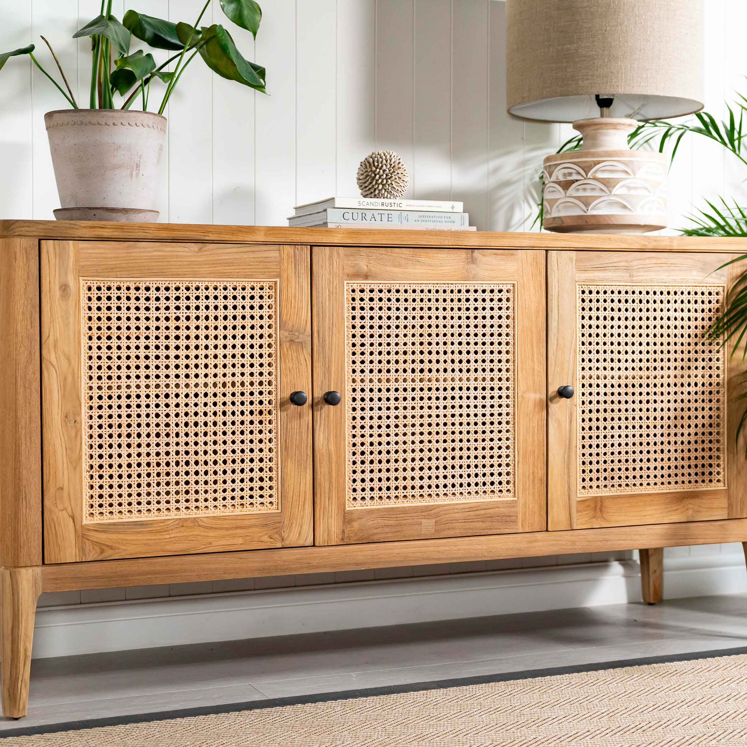 Arch Rattan Sideboard | 3 Door