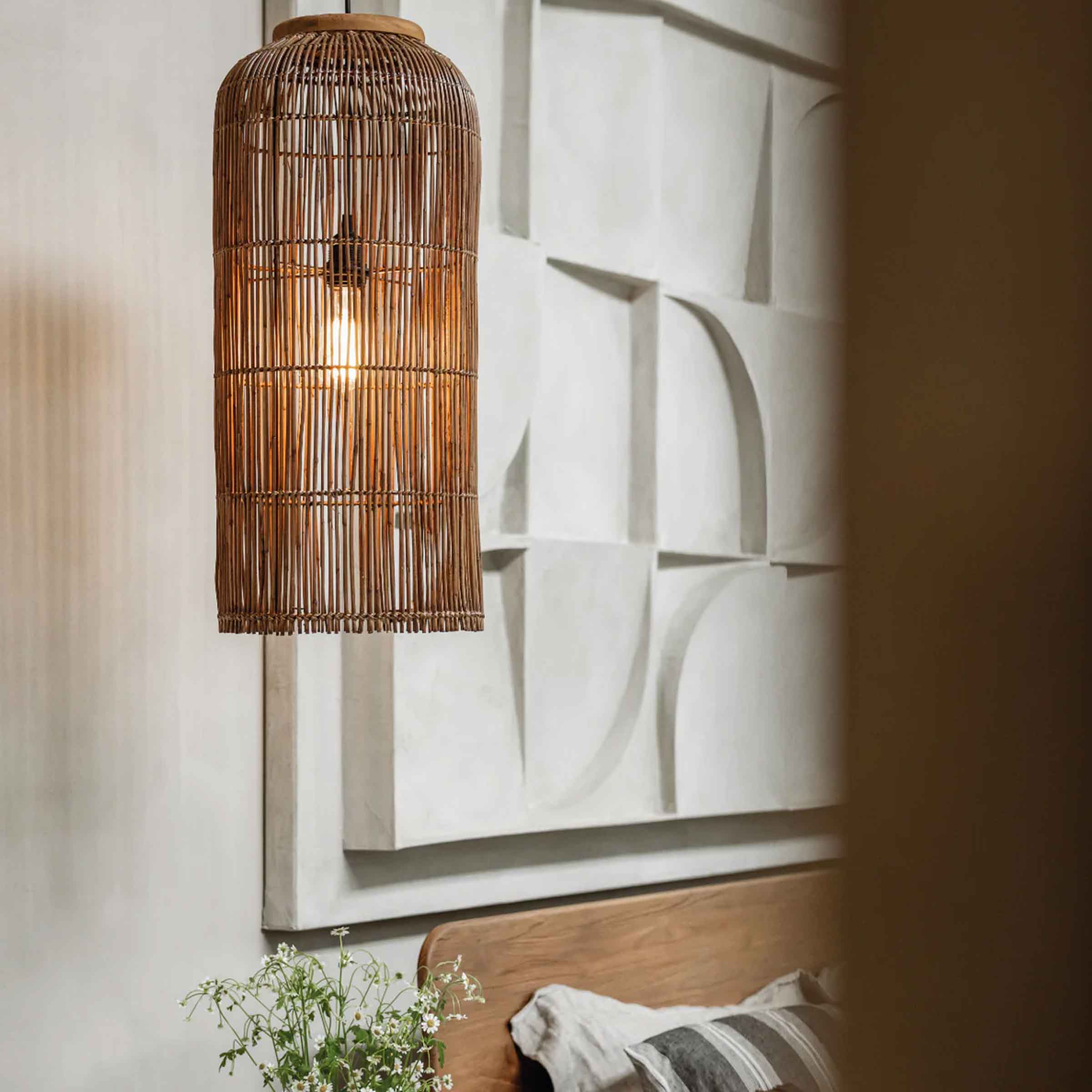 Aura Slim Pendant Lamp | Brown