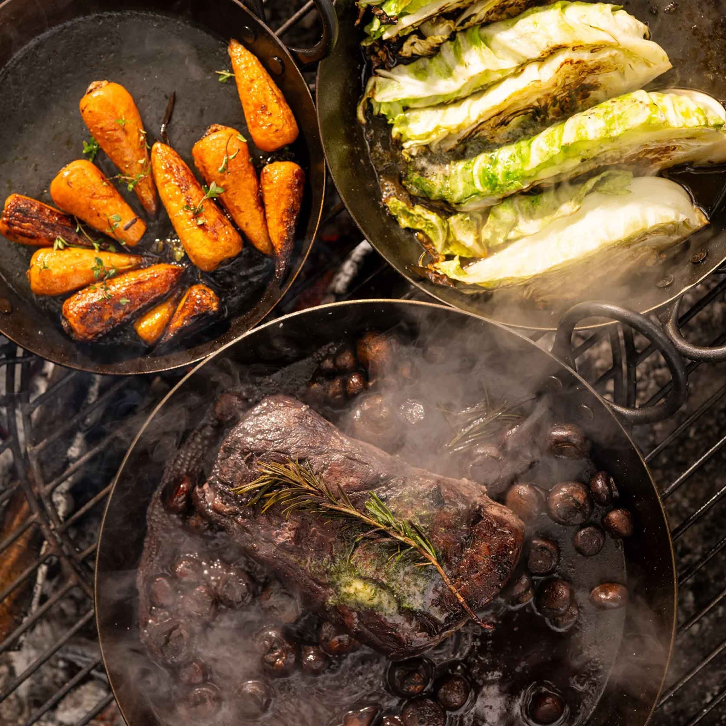 BBQ Skillet Pans | Set of 3