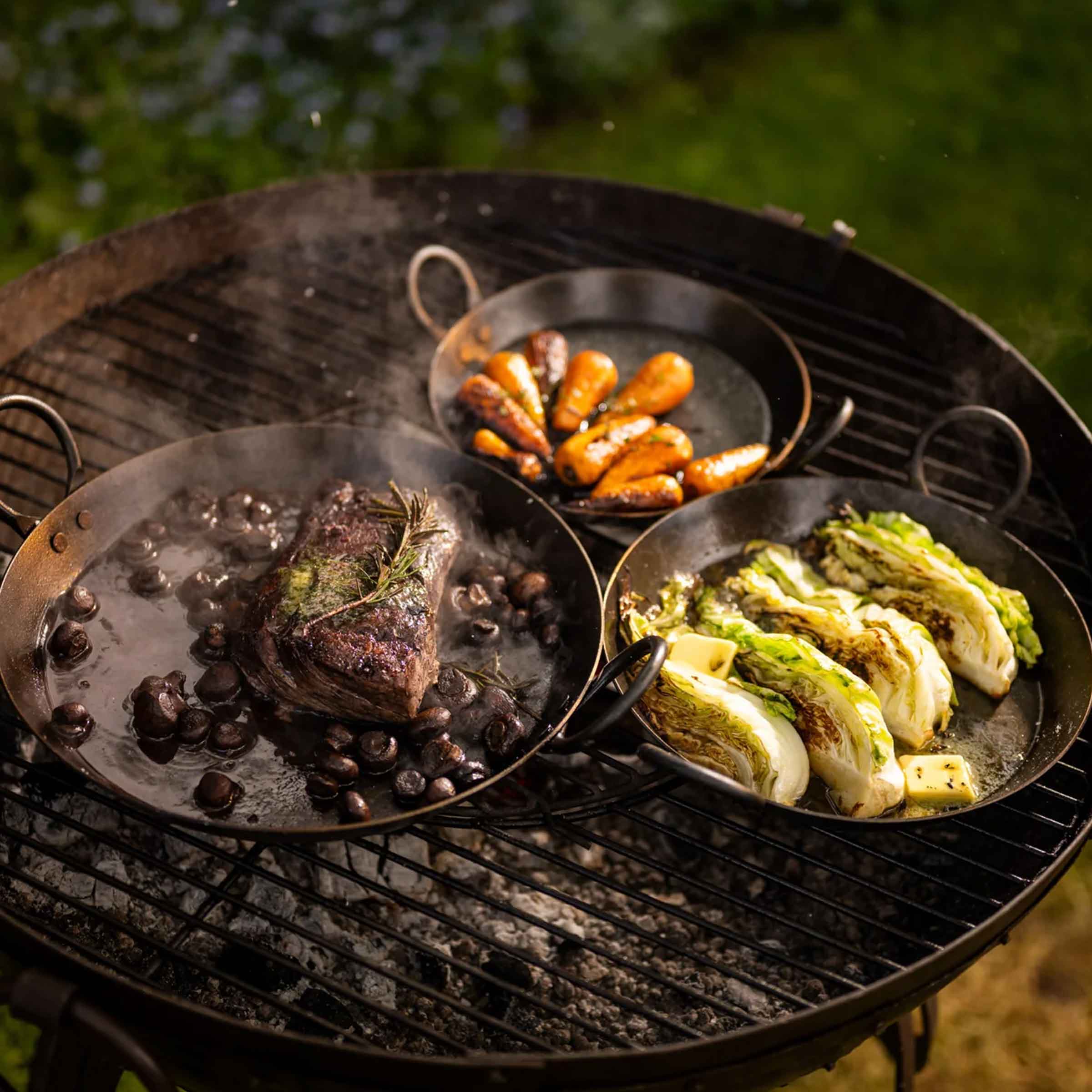 BBQ Skillet Pans | Set of 3
