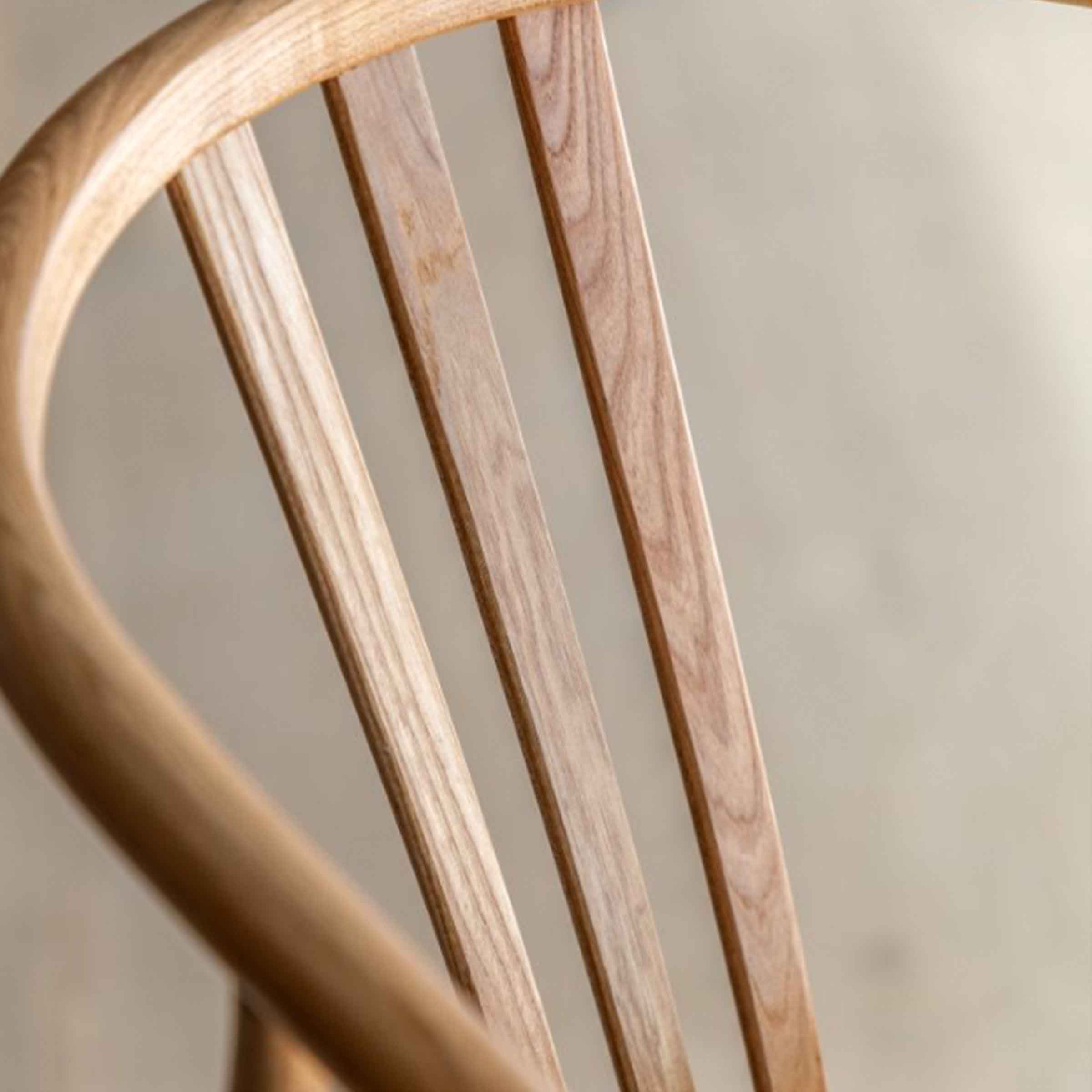 Banten Wishbone Back Kitchen Stool | Natural