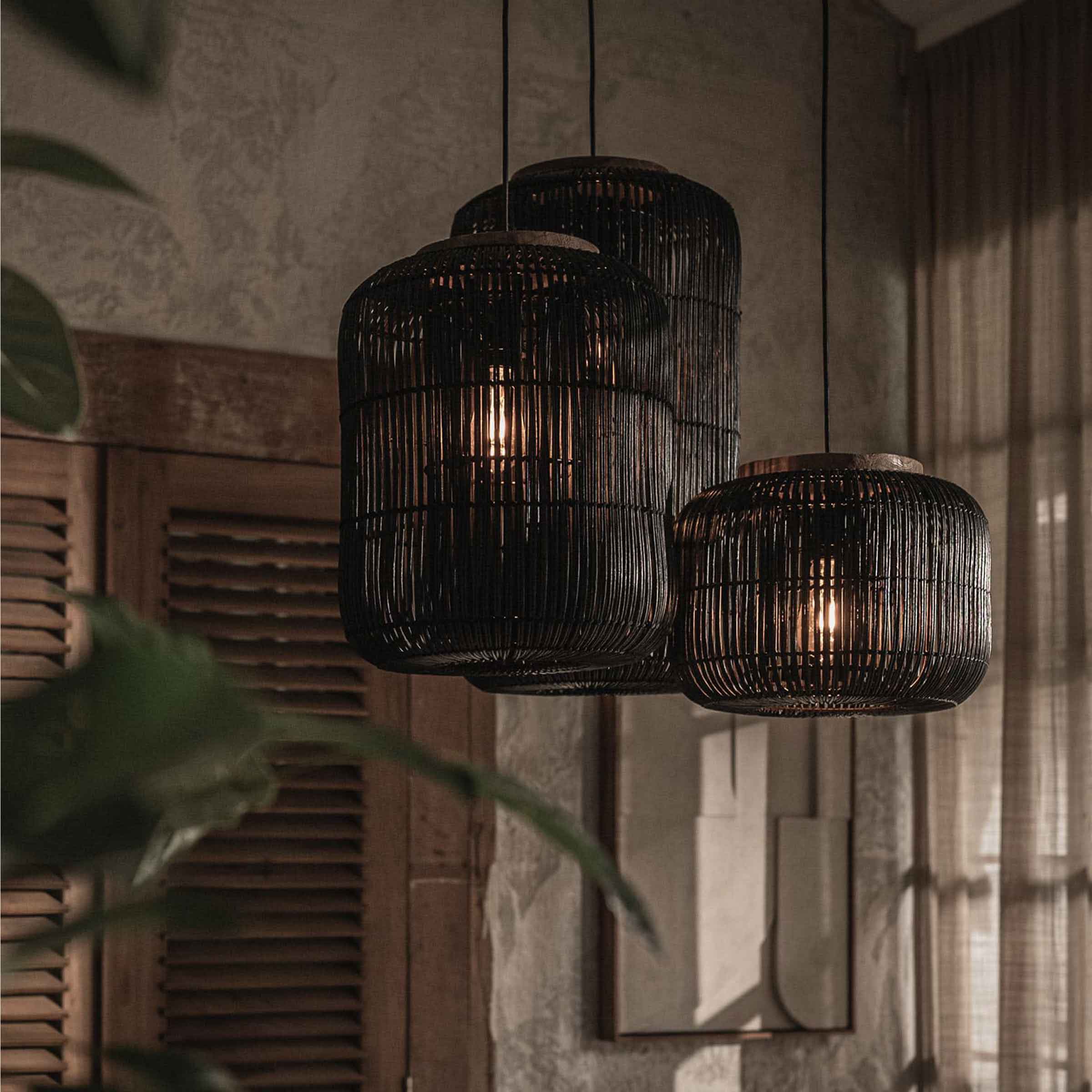 Barrel Hanging Lamp | Charcoal