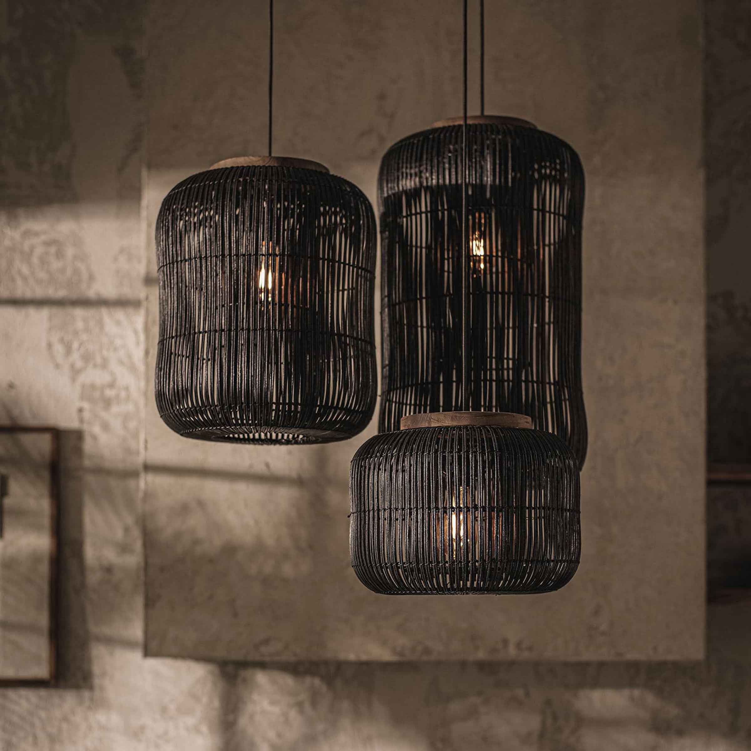 Barrel Hanging Lamp | Charcoal