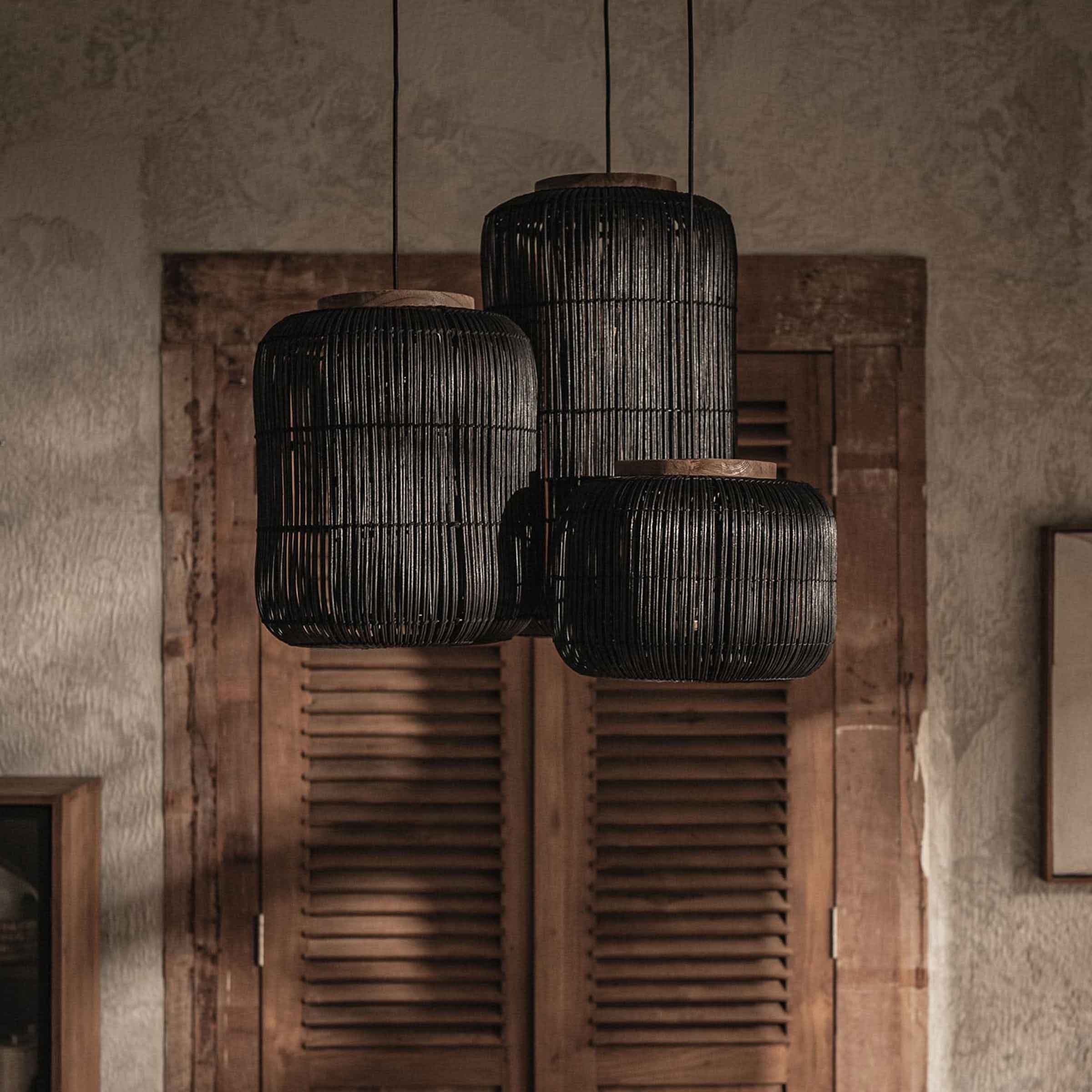 Barrel Hanging Lamp | Charcoal