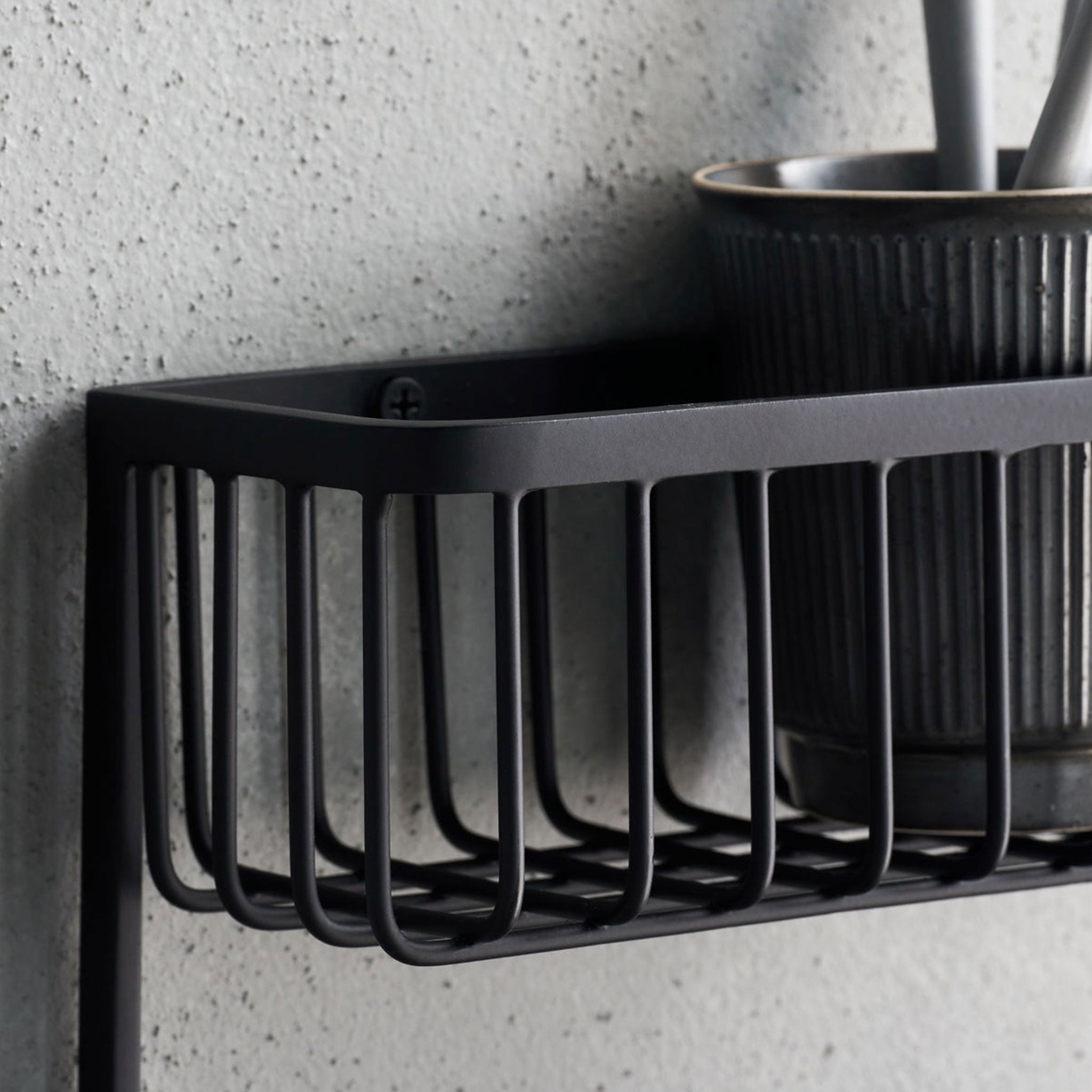 Bath Black Shelf