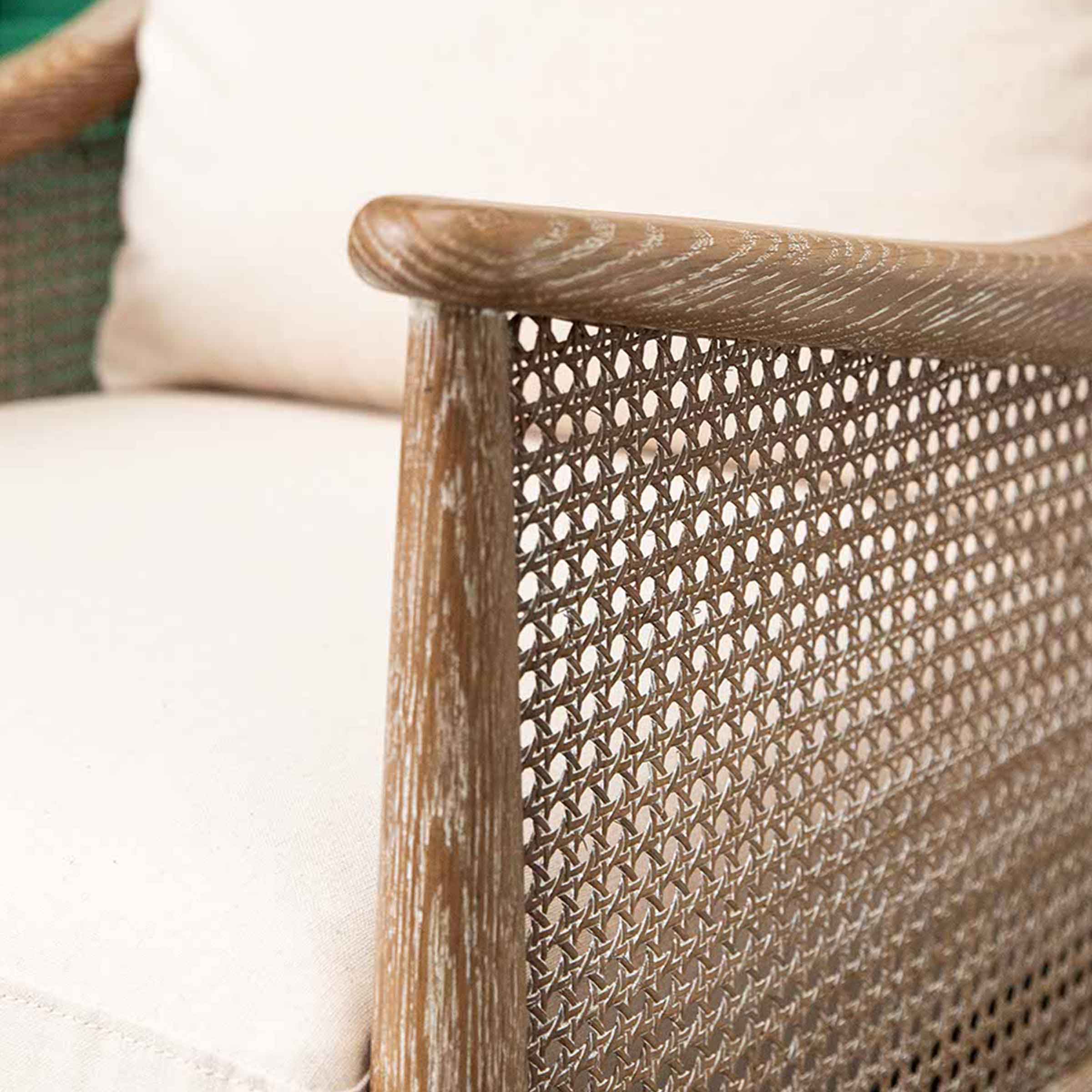 Bayan Rattan Armchair | Oatmeal