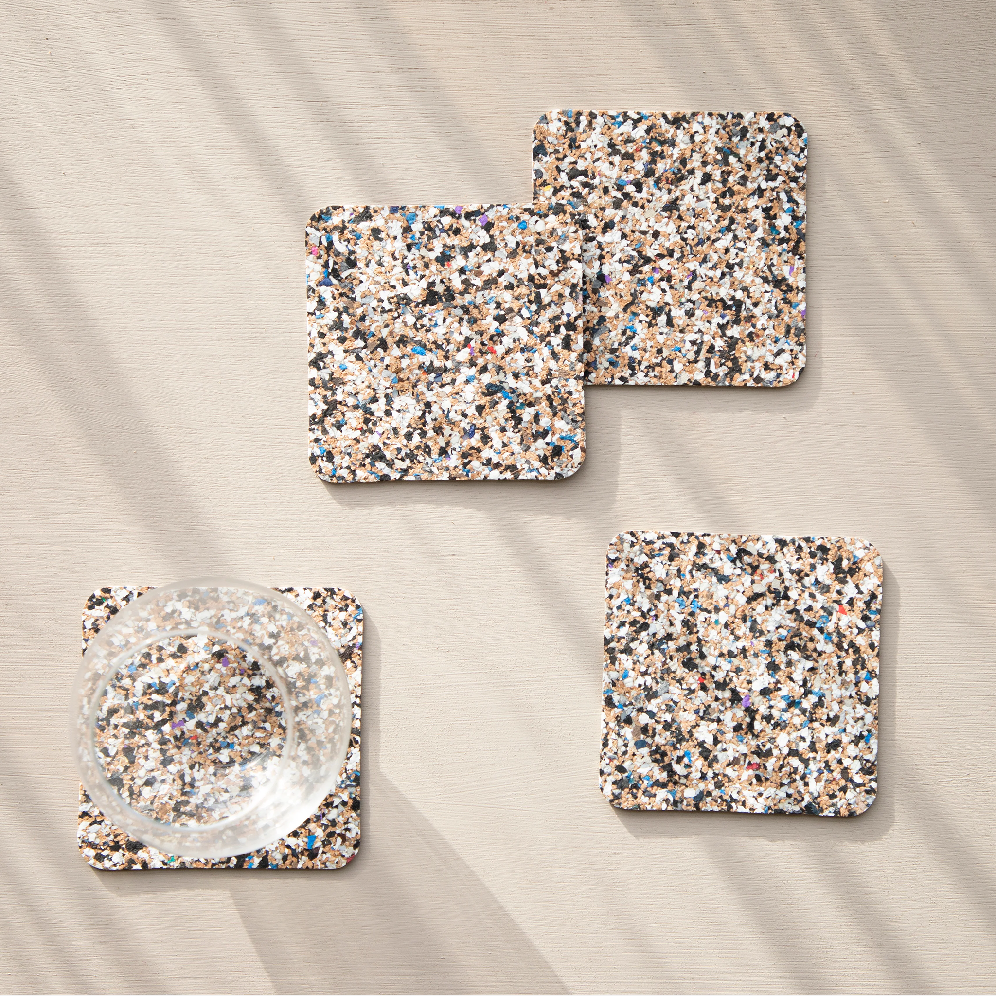 Beach Clean Square Coaster | Set of 4