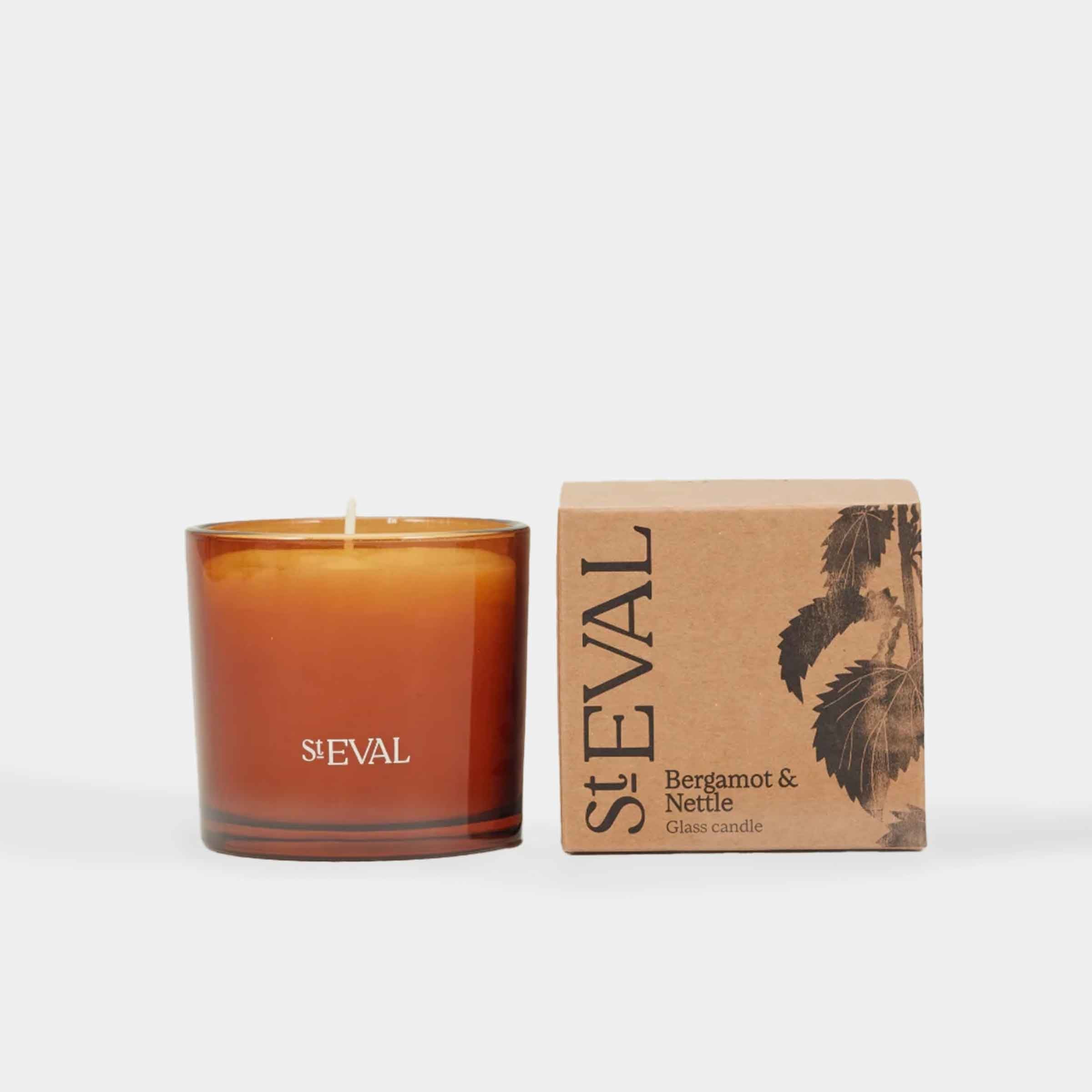 Bergamot & Nettle | Amber Glass Candle