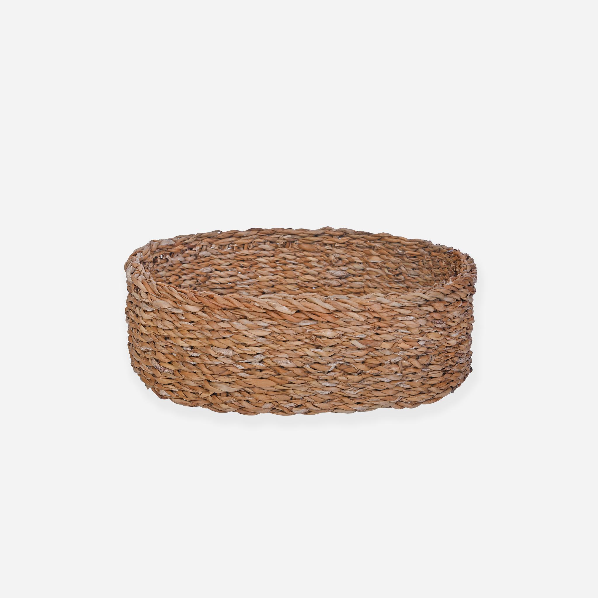 Brading Natural Round Basket