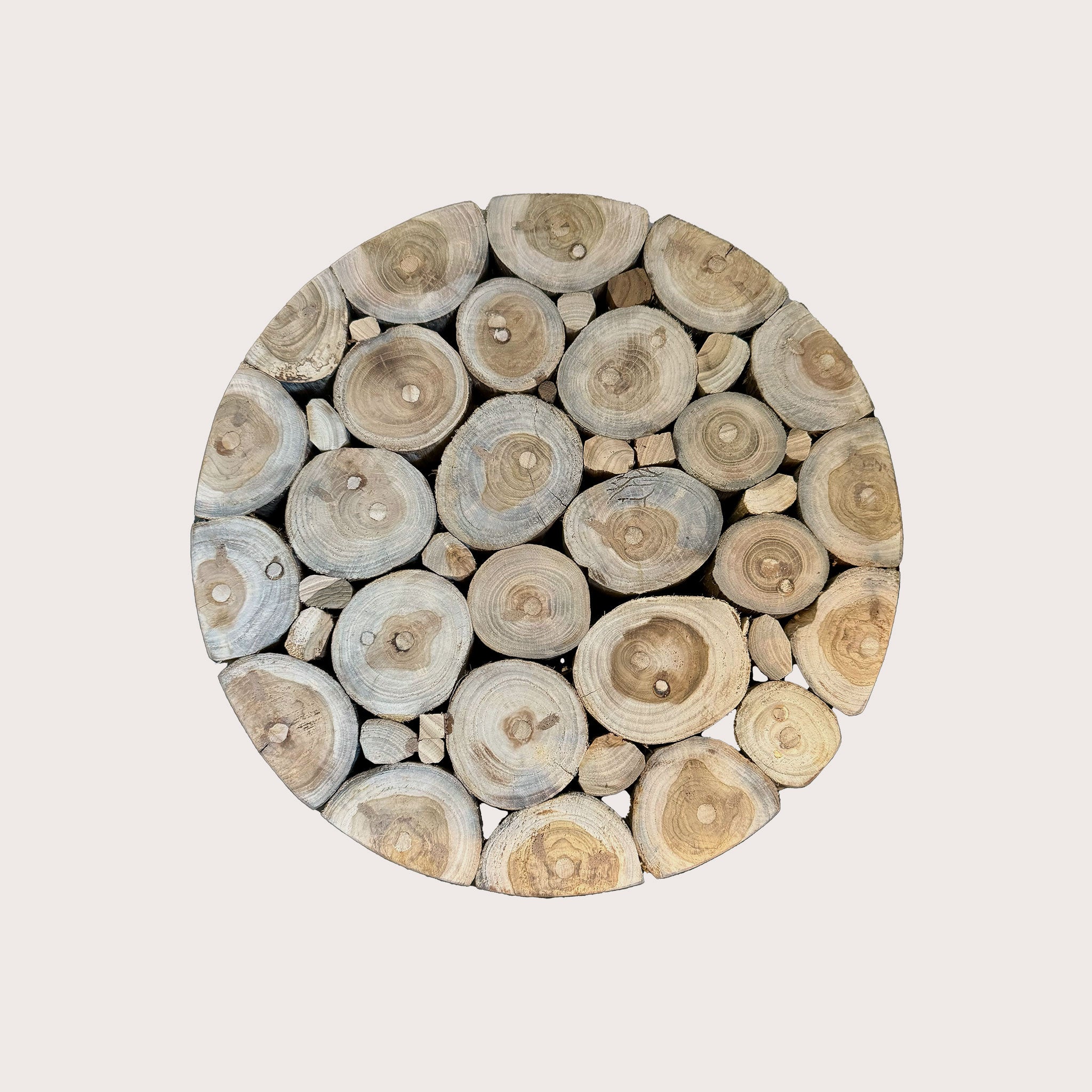 Branch Stool with Iron Legs