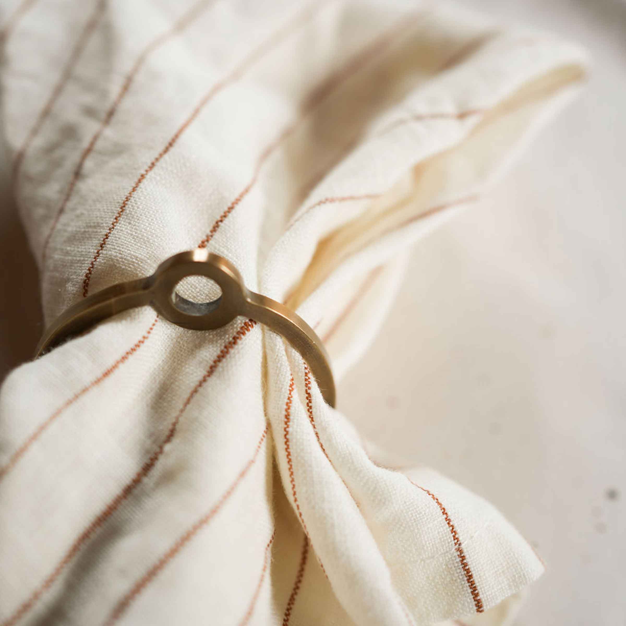 Brass O Napkin Rings | Set of 4