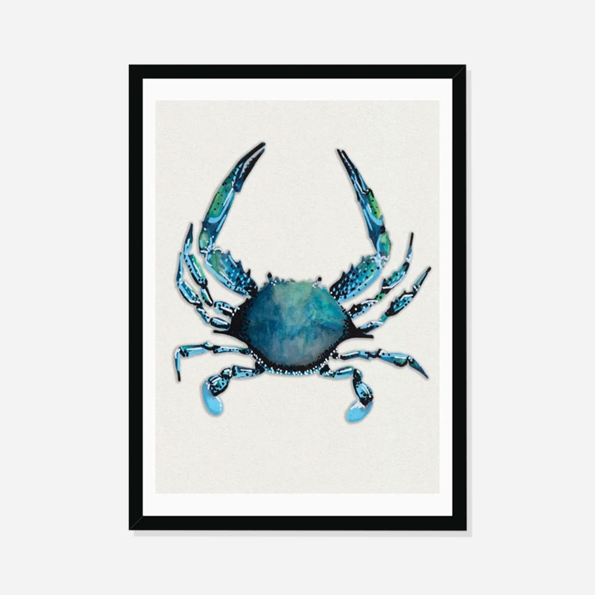 Crab Watercolour Shellfish Print